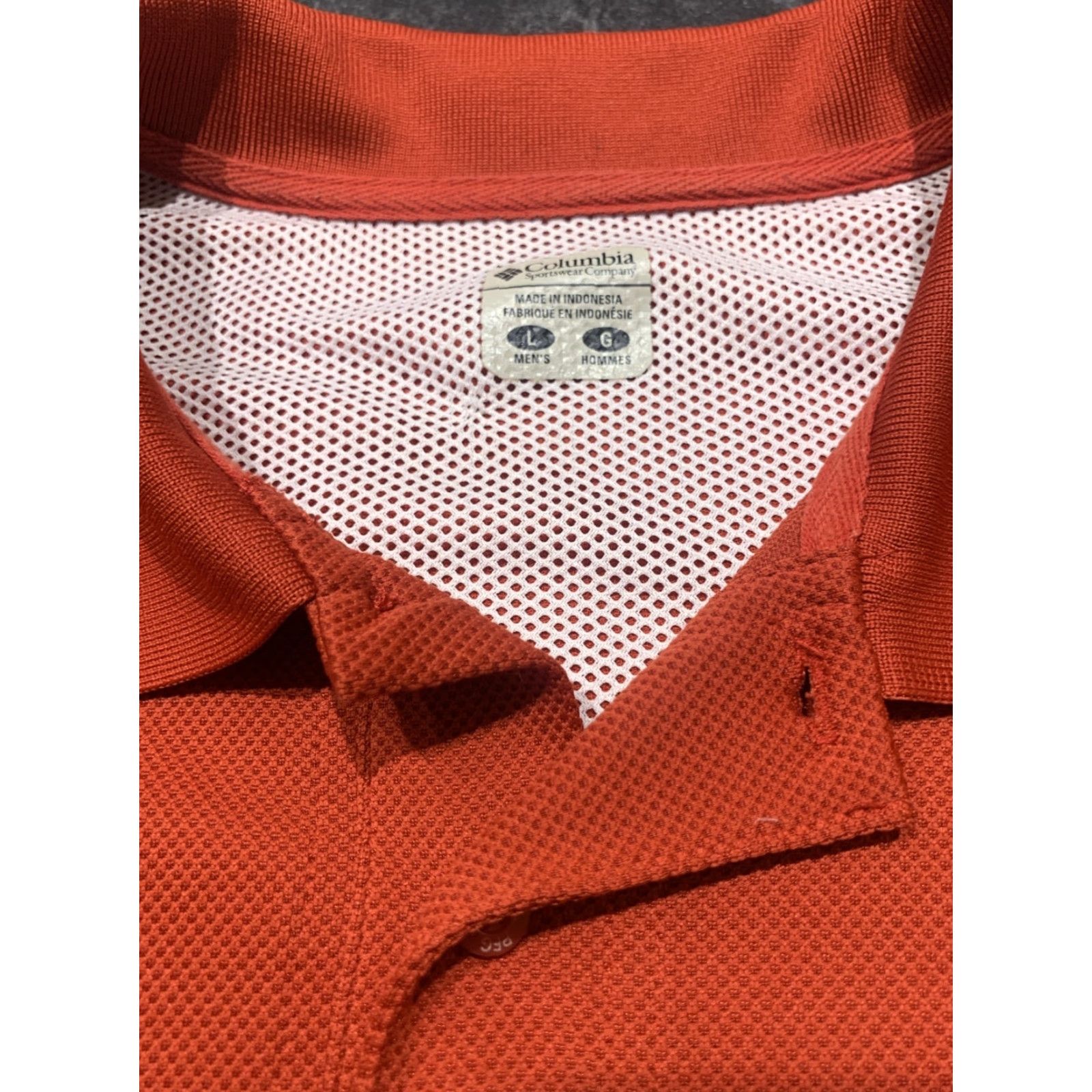 Vintage COLUMBIA PFG Fishing Shirt Polo Short Sleeve Men's Red L with Sweat Activated Cooling Size US L / EU 52-54 / 3 - 4 Thumbnail
