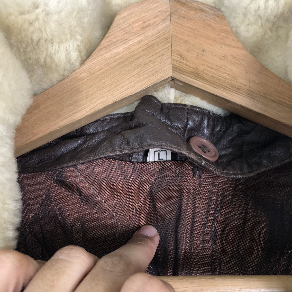 Genuine Leather 🔥90’s Vintage Bomber Leather Jacket Issey Miyake Collection Size US L / EU 52-54 / 3 - 12 Thumbnail