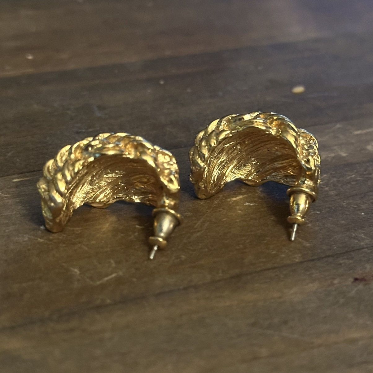 Other × Vintage Vintage Napier curved rope earrings Size ONE SIZE - 6 Thumbnail