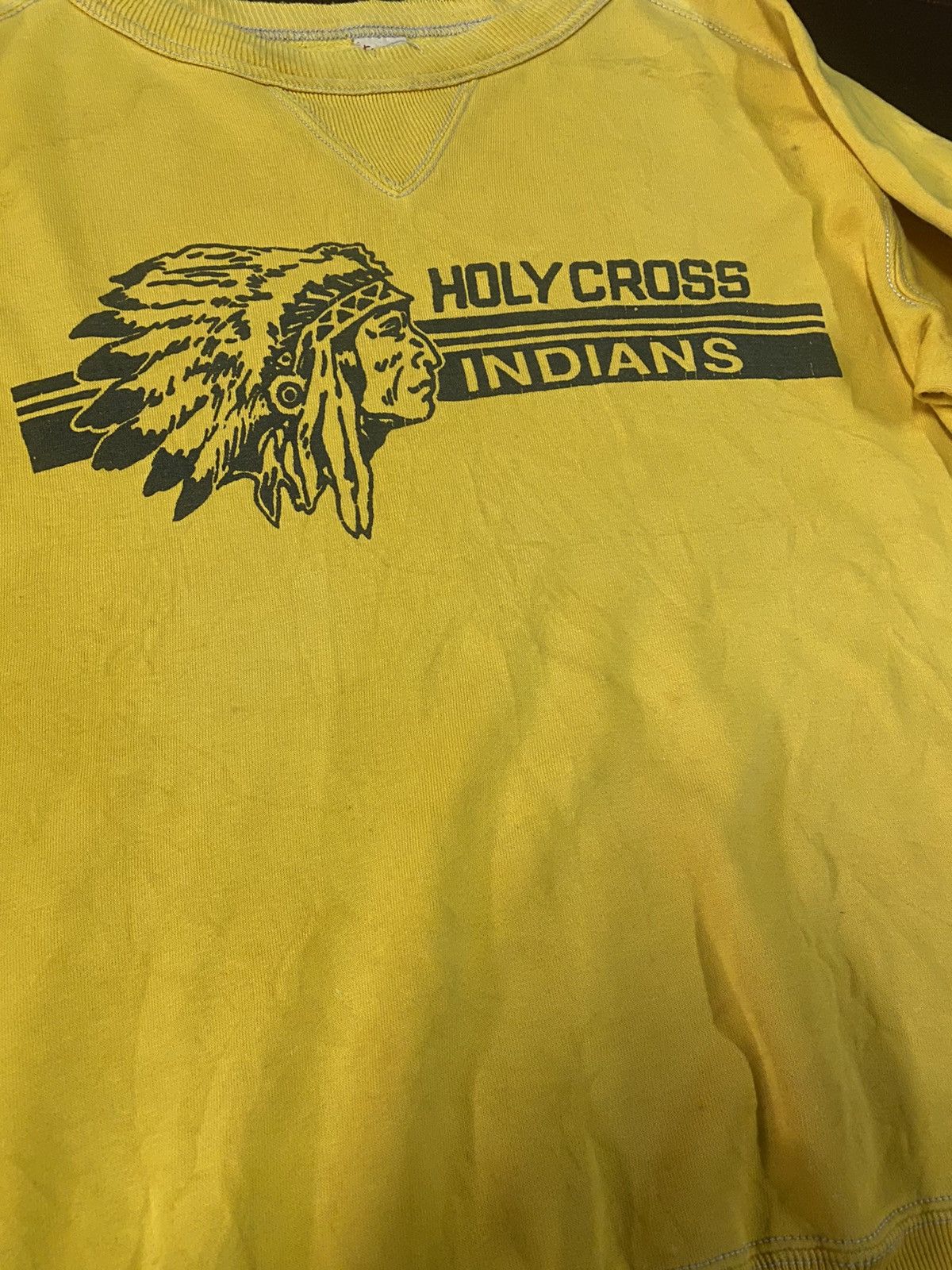 Orslow × Sugar Cane × Warehouse fire 🔥 vintage KRIFF MAYER HOLY CROSS INDIANS distressed B2 Size US M / EU 48-50 / 2 - 5 Thumbnail