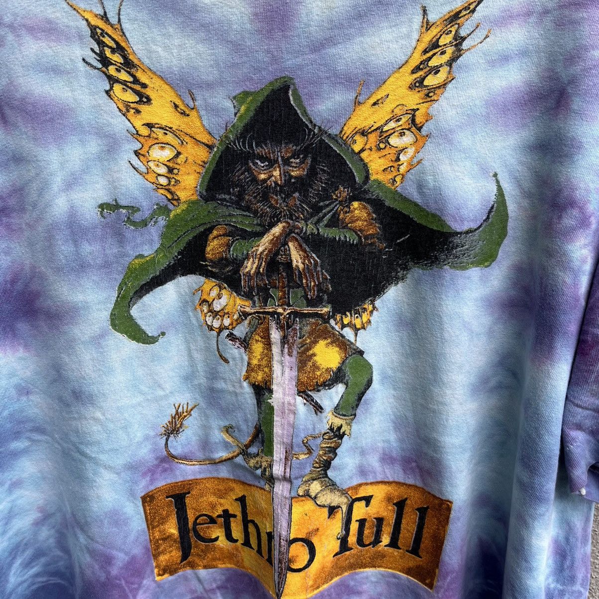 Band Tees × Vintage Vintage 90s JETHRO TULL band tee tie dye Size US XL / EU 56 / 4 - 3 Thumbnail