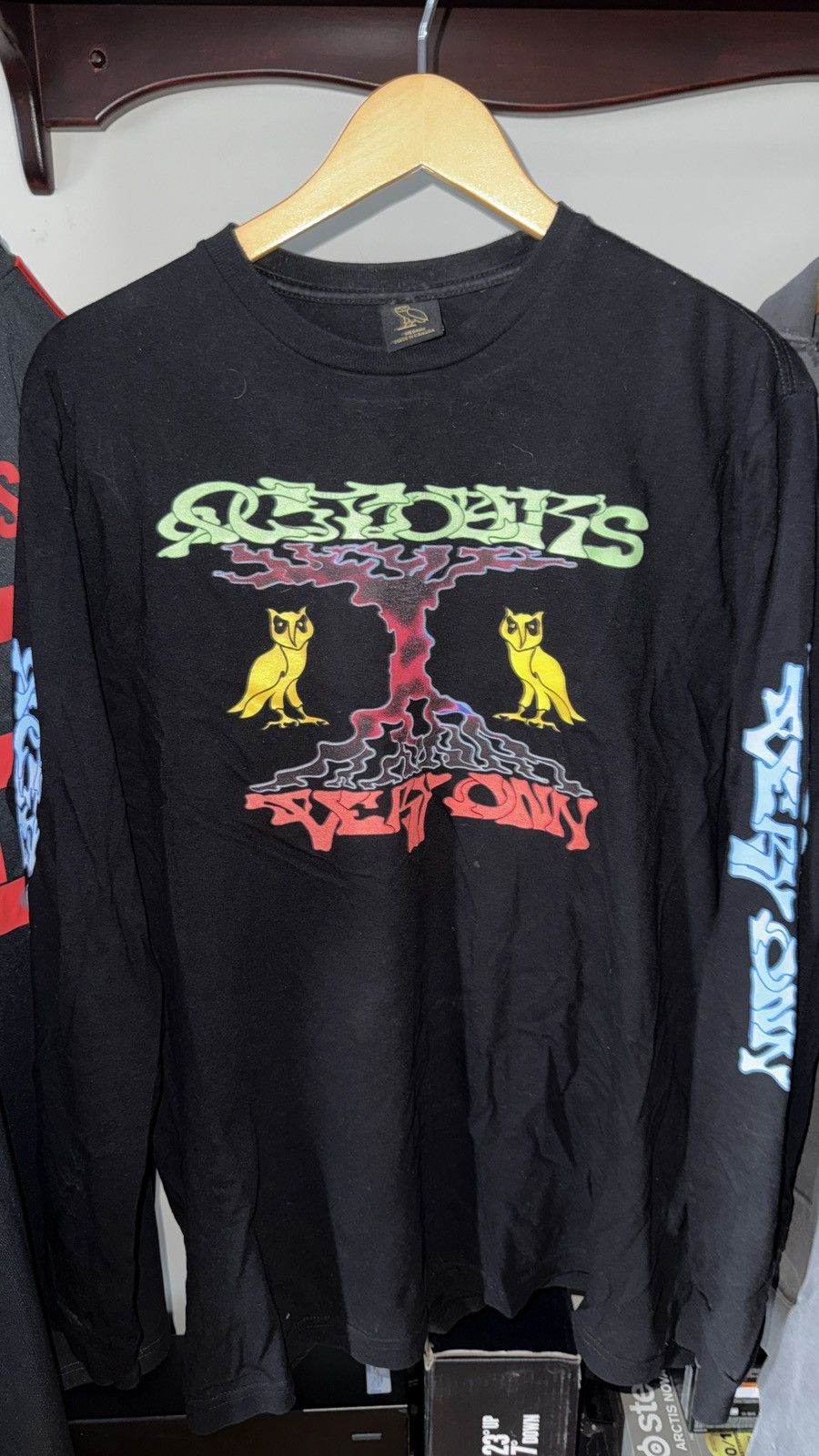 October's Very Own OVO Spooky Owl long sleeve Size US M / EU 48-50 / 2 - 1 Thumbnail