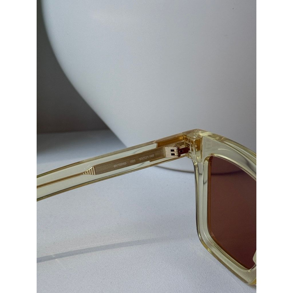 Bottega Veneta NEW Bottega Veneta BV1005S Unisex Clear Square Sunglasses Size ONE SIZE - 8 Thumbnail
