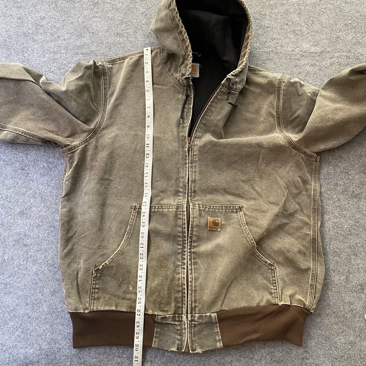 Carhartt Vintage Carhartt Faded Brown Active Hooded Jacket Size US L / EU 52-54 / 3 - 10 Thumbnail