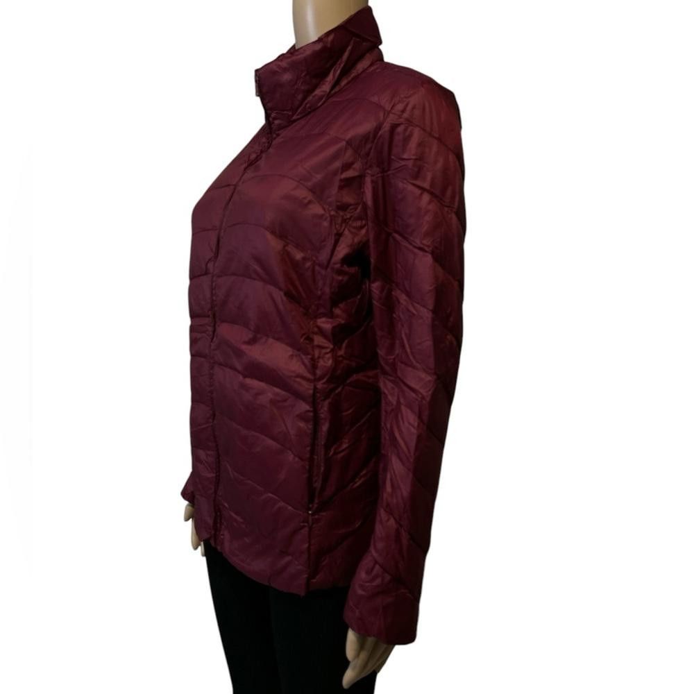 Designer Women's Burgundy Down Jacket Size M / US 6-8 / IT 42-44 - 3 Thumbnail