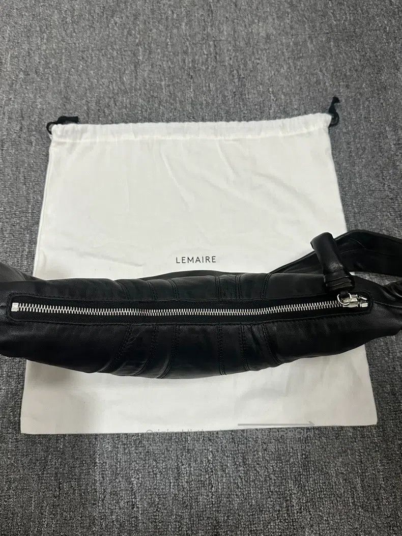 Lemaire LEMAIRE Small Black Leather Horn Bag Size ONE SIZE - 5 Thumbnail