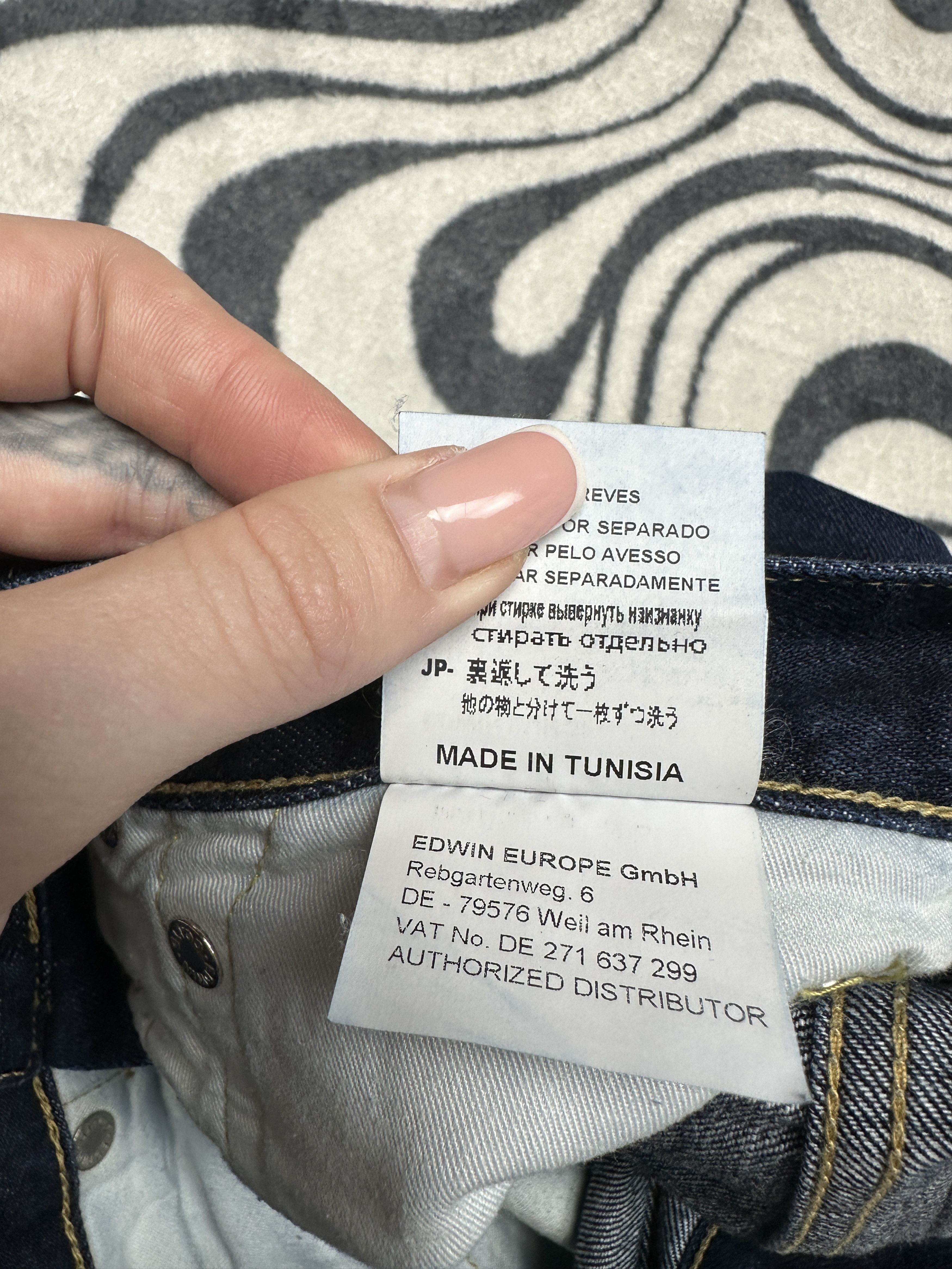 Edwin Edwin ED-80 Mens Denim Pants Slim-Tapered Jeans Size US 32 / EU 48 - 9 Thumbnail