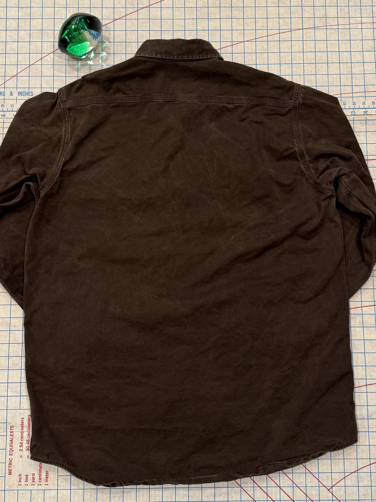Carhartt Vintage Carhartt Rugged Outdoor Wear Brown Button Up Large T Size US L / EU 52-54 / 3 - 8 Thumbnail