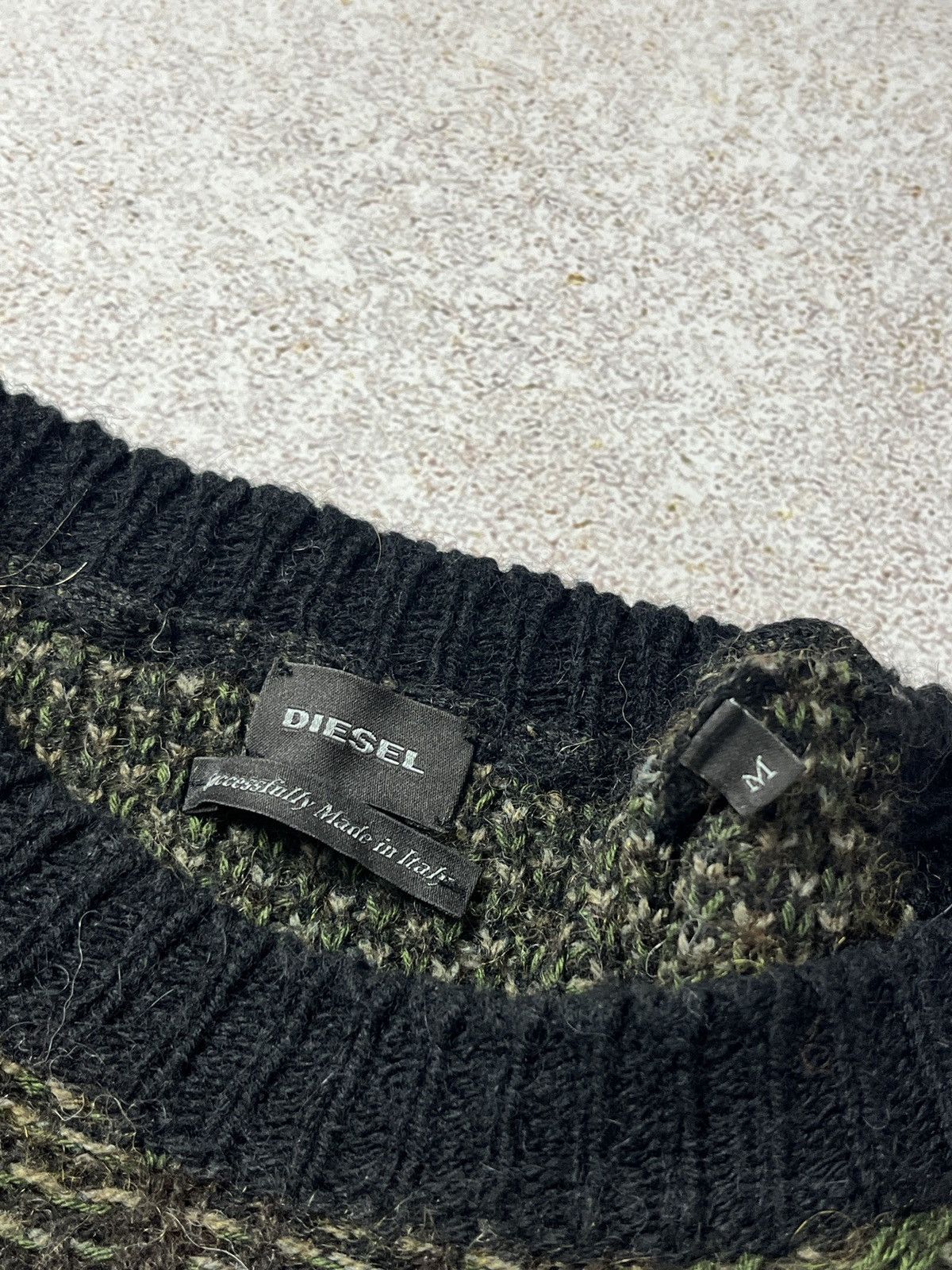 Diesel Diesel Distressed Camo Mutant Sweater Size US M / EU 48-50 / 2 - 7 Thumbnail