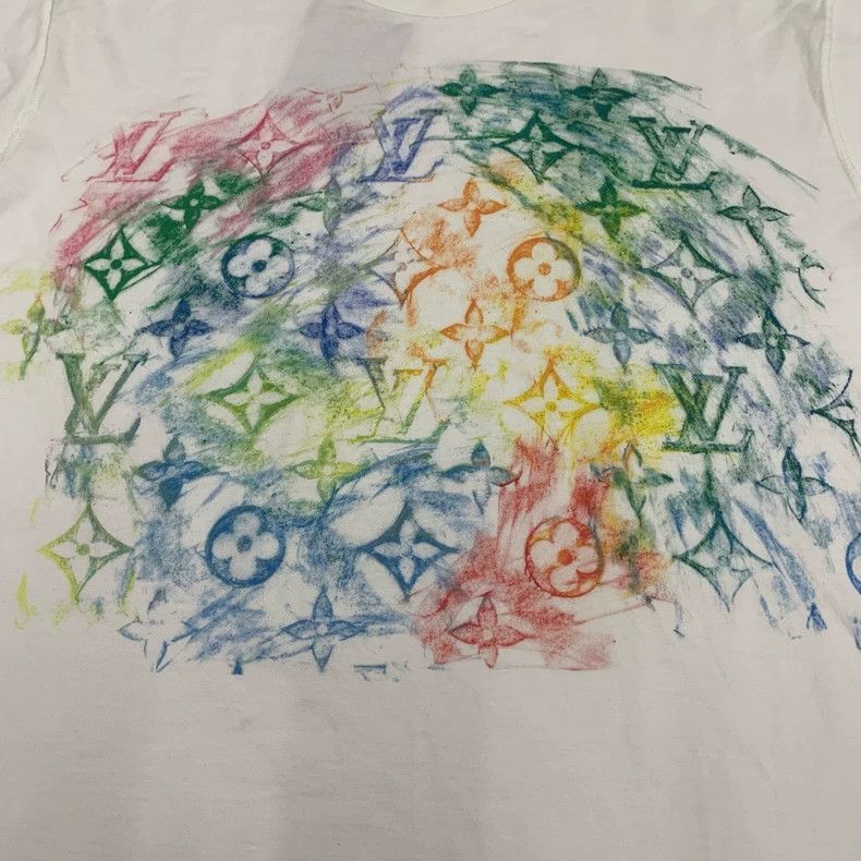 Louis Vuitton Louis Vuitton White presbyopic full print crayon graffiti Size US XL / EU 56 / 4 - 8 Thumbnail