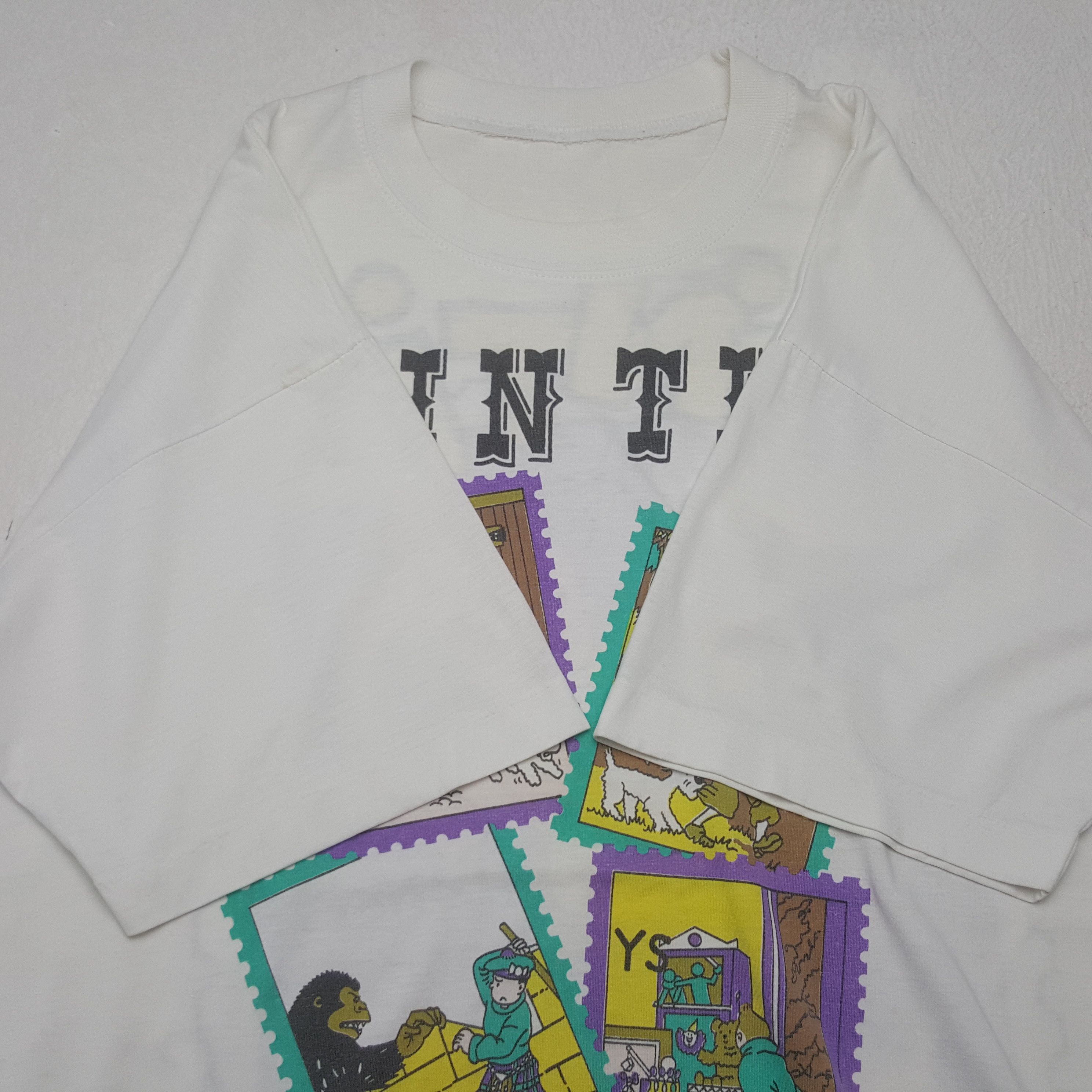 Vintage Vintage Tintin American Cartoon Movie Tshirt C294N75 Size US XL / EU 56 / 4 - 5 Thumbnail