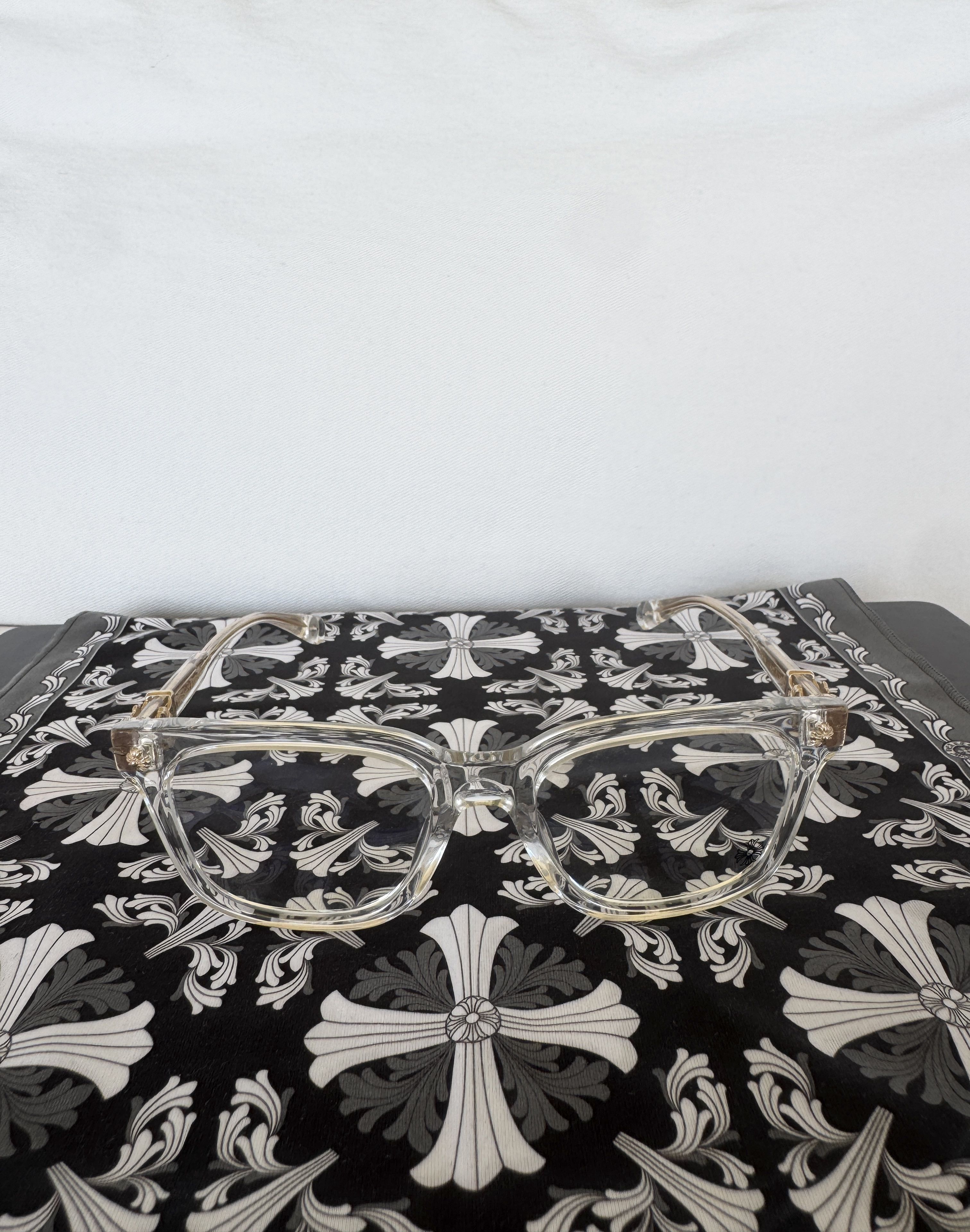Chrome Hearts CHROME HEARTS COX UCKER GLASSES WITH GOLD HARDWARE Size ONE SIZE - 4 Thumbnail