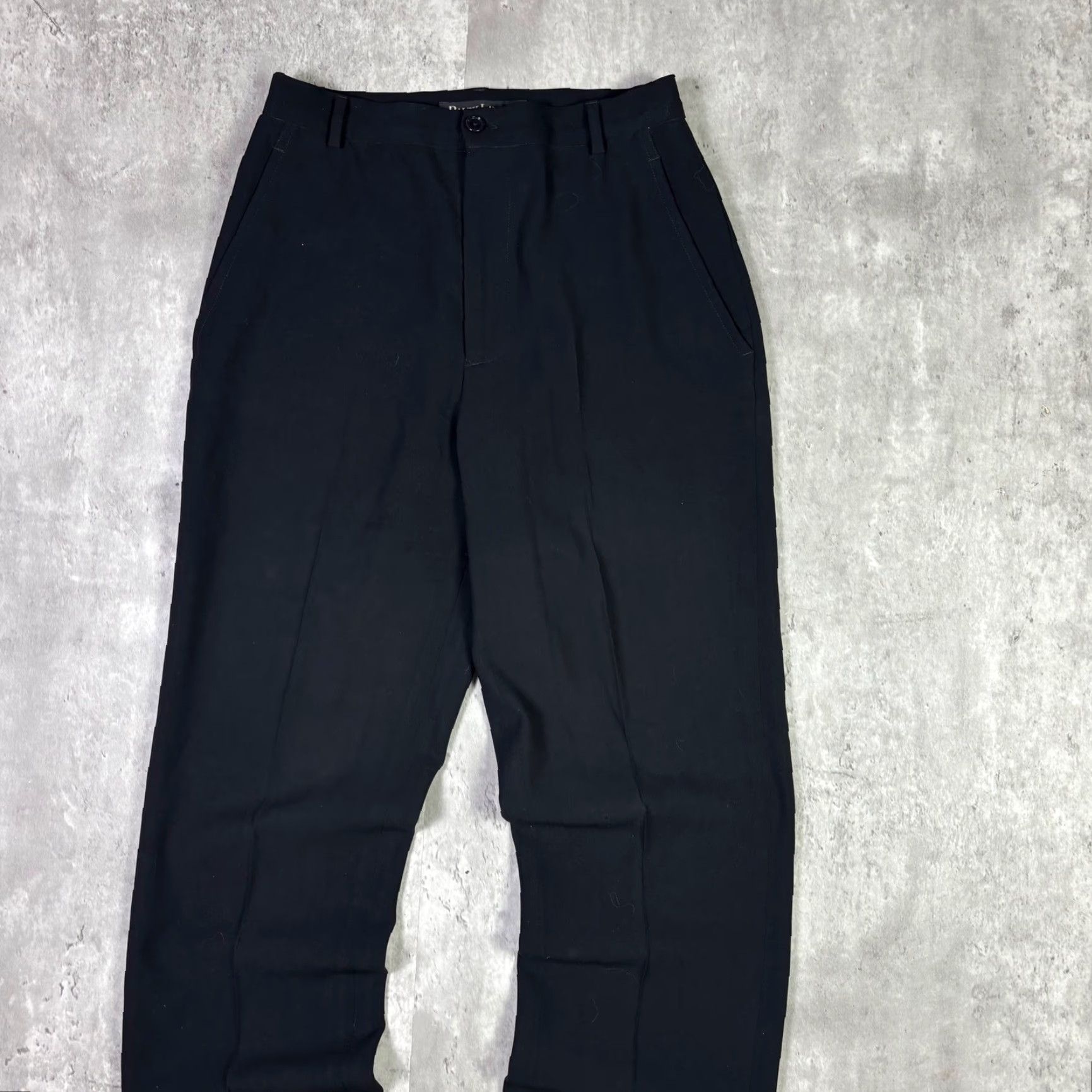 Ralph Lauren Ralph Lauren Collection Black Trousers High Rise Straight Leg Size 4 Women Pants Wool 29in Inseam Flat Front Beaded Accents Classic Dress Pants Size 27" / US 4 / IT 40 - 8 Thumbnail