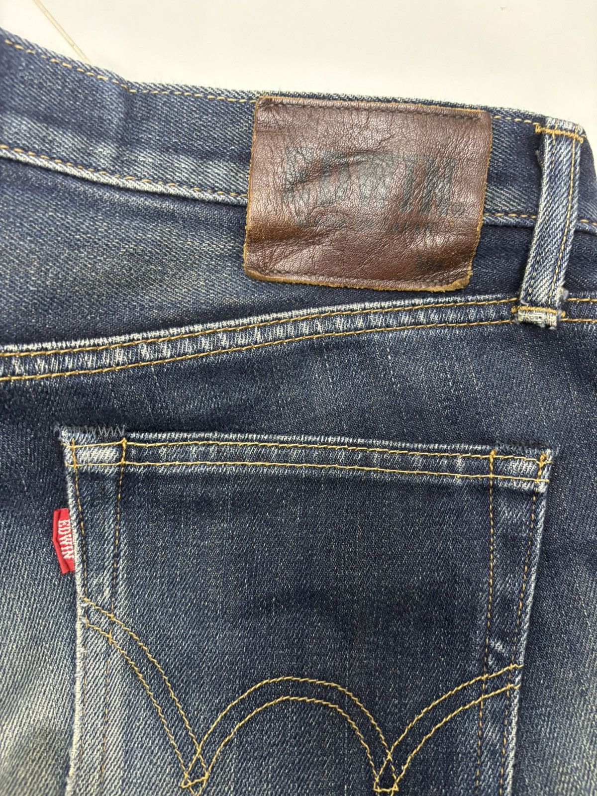 Kapital Edwin 504 Rusty Blue Baggy Jeans Distressed Denim Size US 36 / EU 52 - 10 Thumbnail