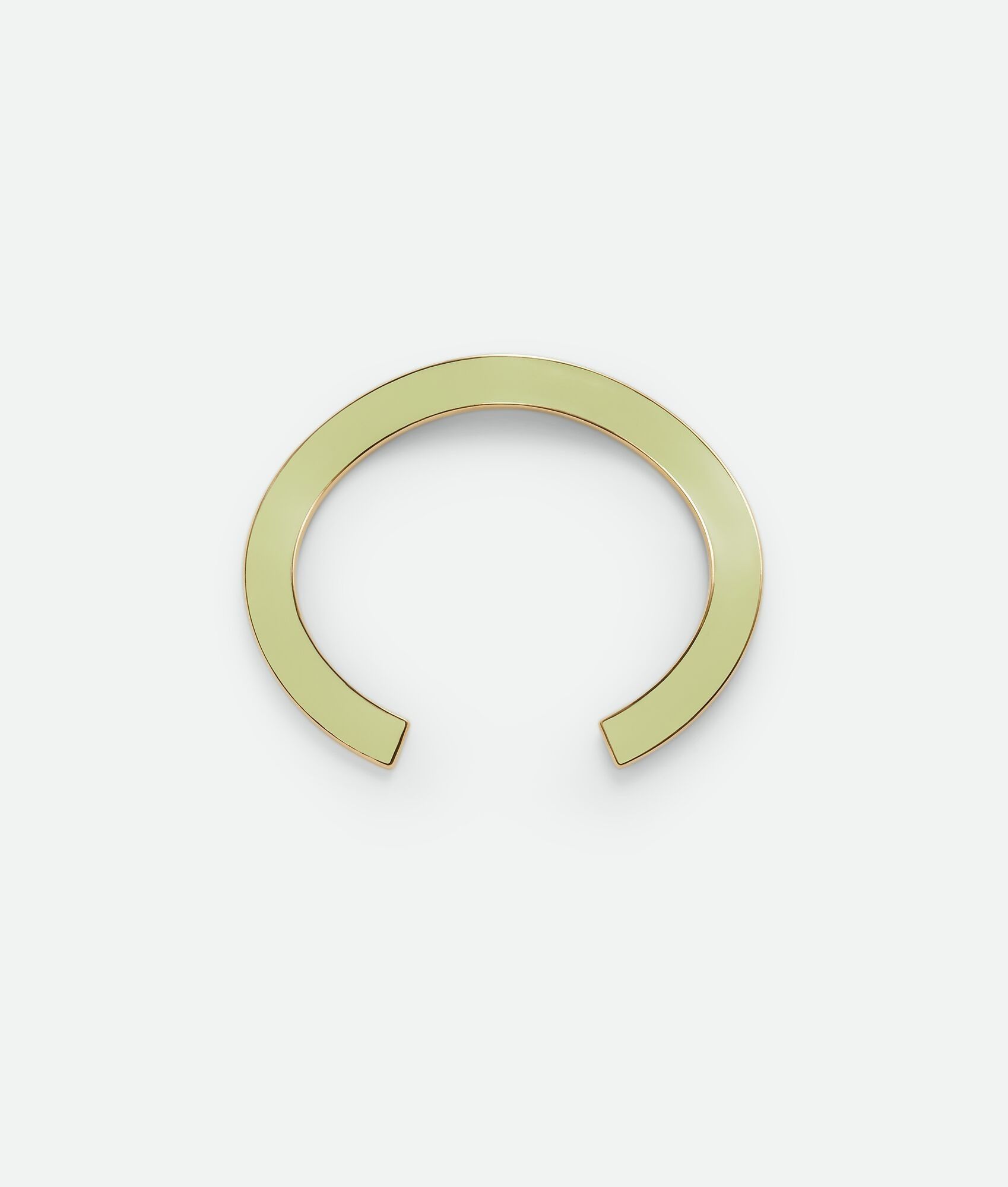 Bottega Veneta BOTTEGA VENETA Curve green & yellow silver cuff bracelet q Size ONE SIZE - 4 Thumbnail