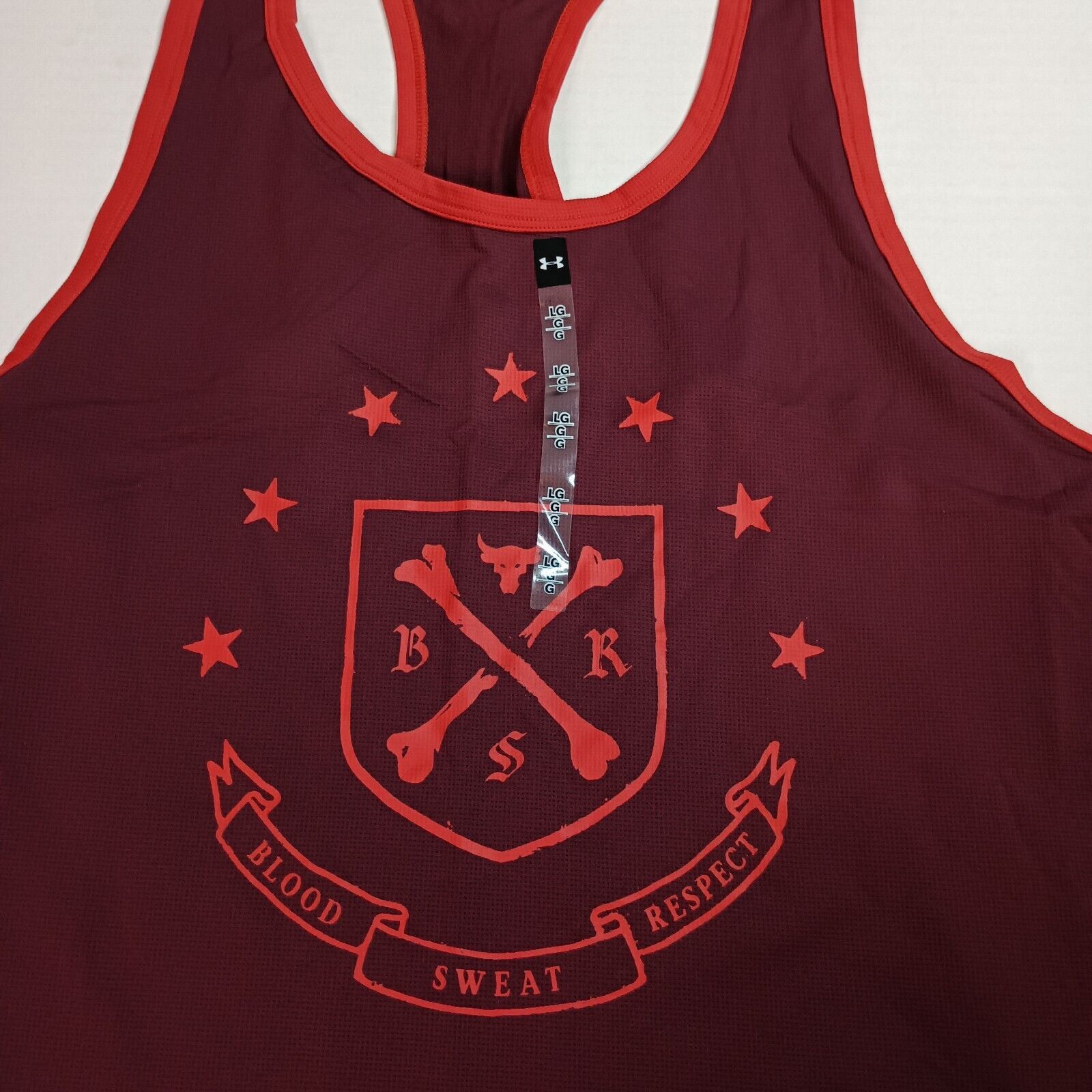 Under Armour Under Armour Project Rock Tank Top Men's L Maroon Red Size US L / EU 52-54 / 3 - 4 Thumbnail