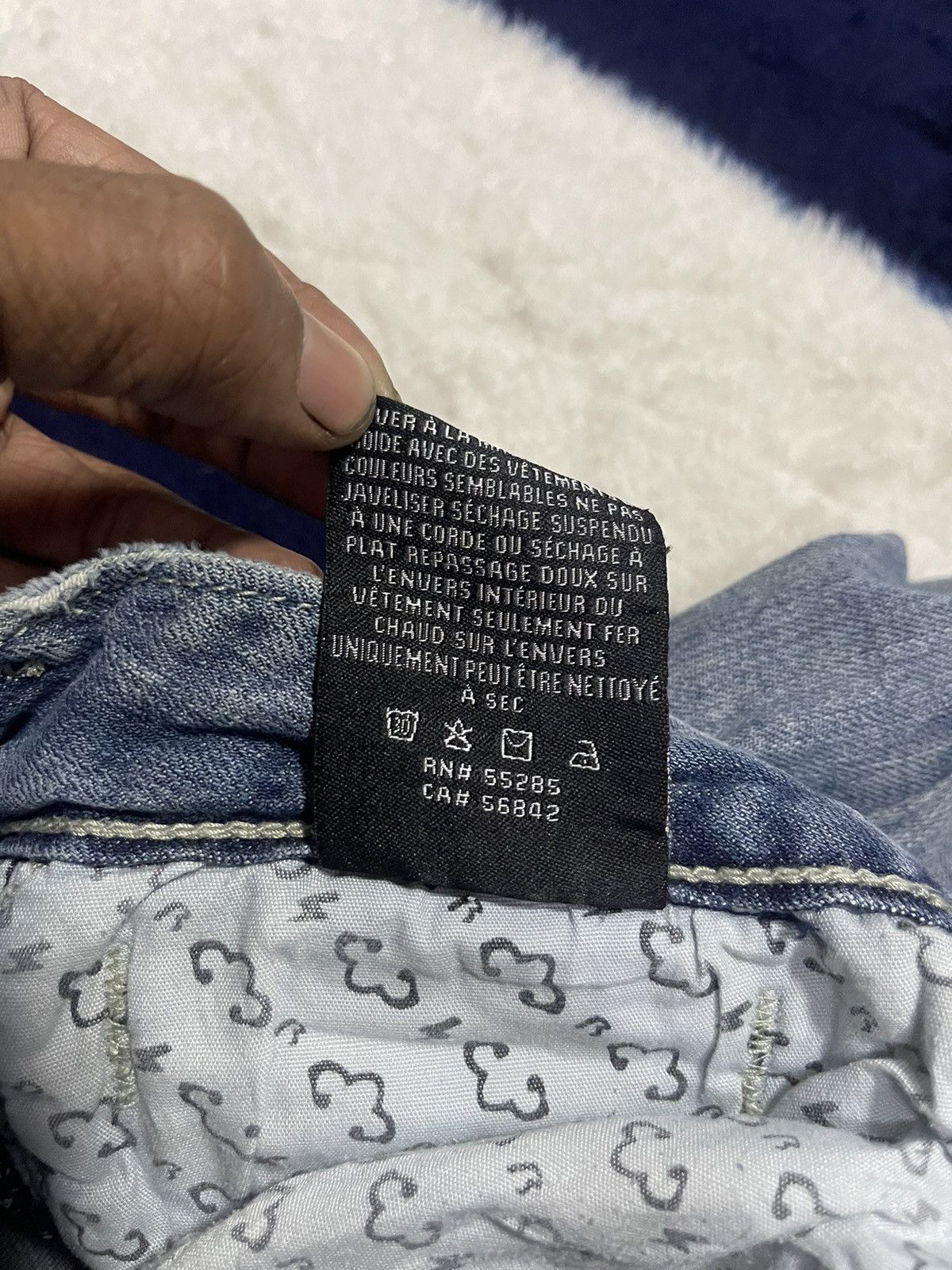 Japanese Brand Ne Rock for Express Distressed Flare Jeans (14) Size 33" - 6 Thumbnail