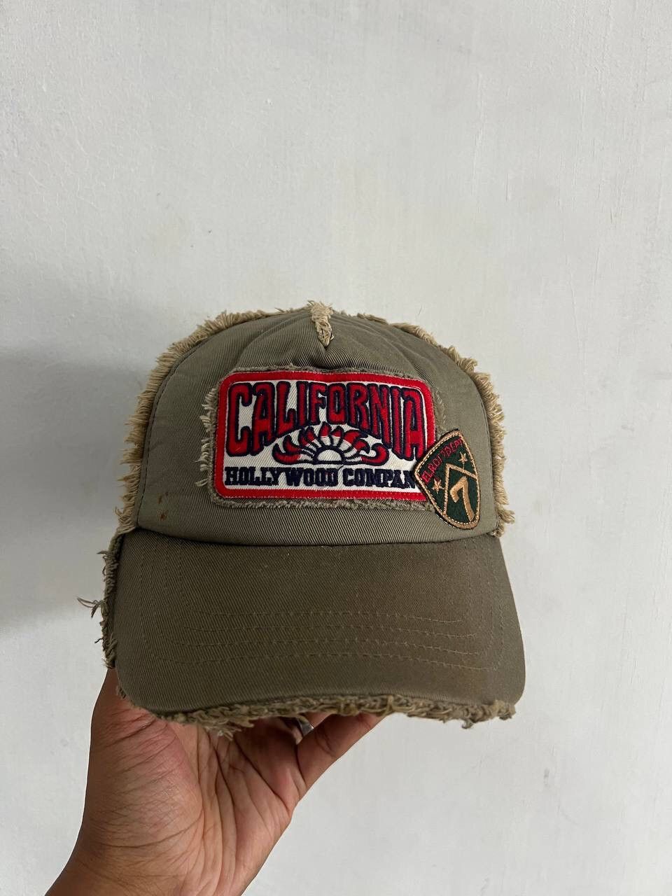 Japanese Brand California Hollywood Distressed Patches Hat Size ONE SIZE - 1 Thumbnail