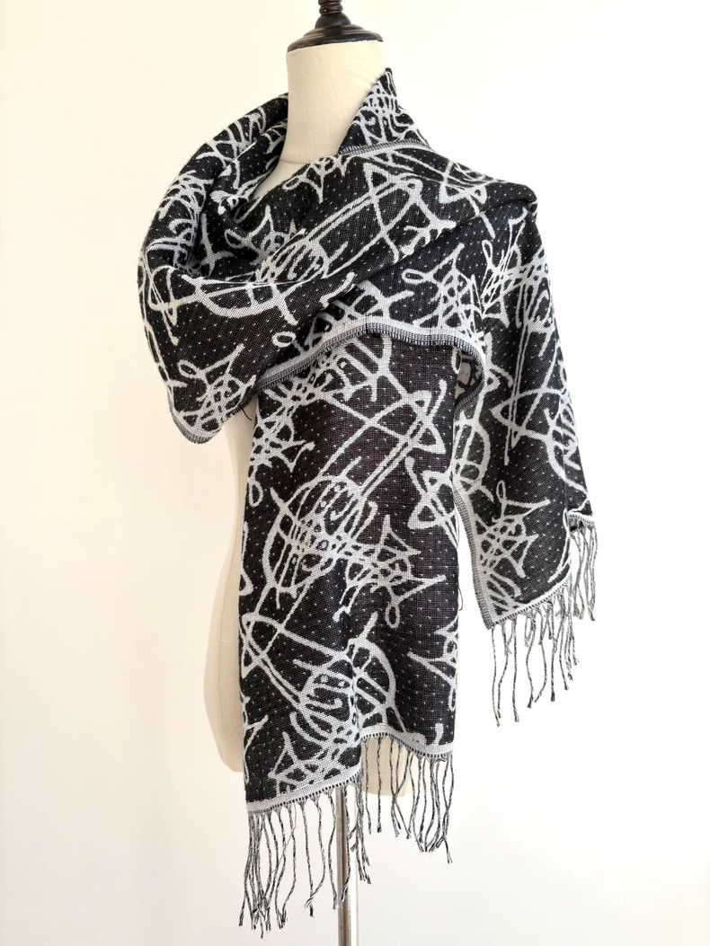 Vivienne Westwood Vivienne Westwood Earthstar scarf with black and white pol Size ONE SIZE - 1 Thumbnail