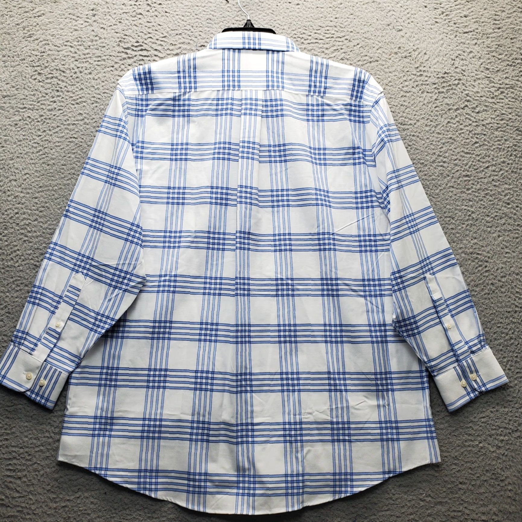 Stafford Stafford Mens Dress Shirt XL Multi Plaid Regular Collar Button Down Size 46R - 2 Thumbnail