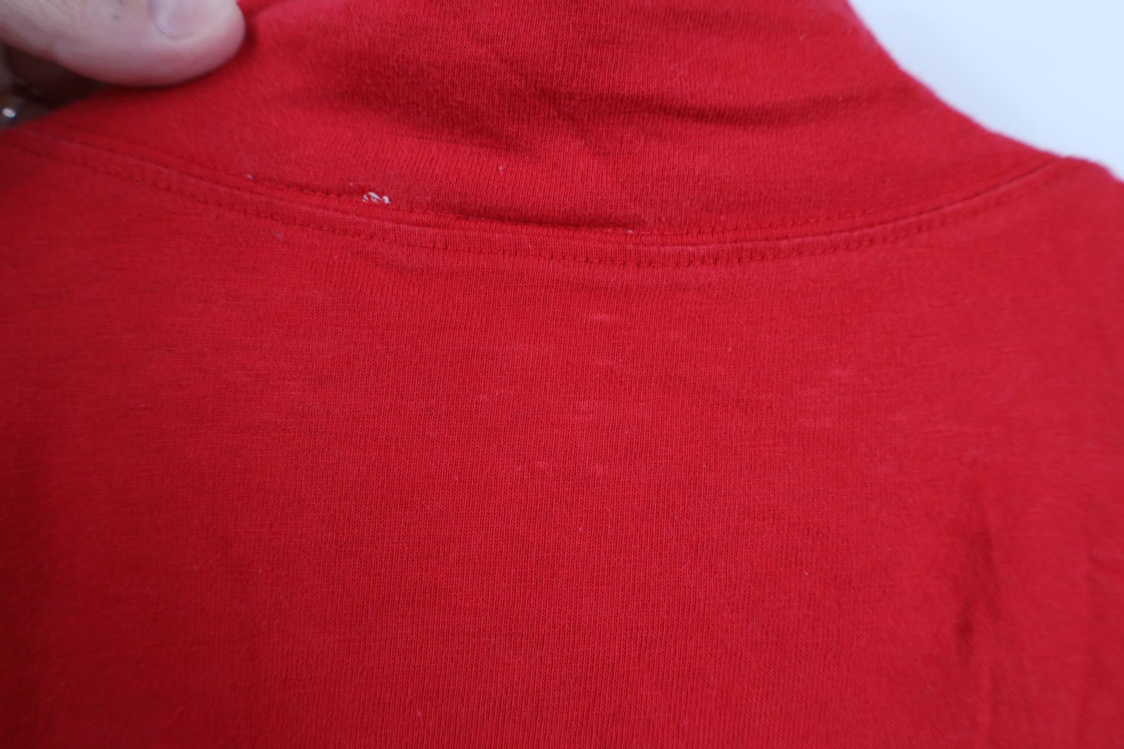 Vintage Vintage 90s Rockabilly Cowgirl Henley T-Shirt Red Cotton Size M / US 6-8 / IT 42-44 - 12 Thumbnail