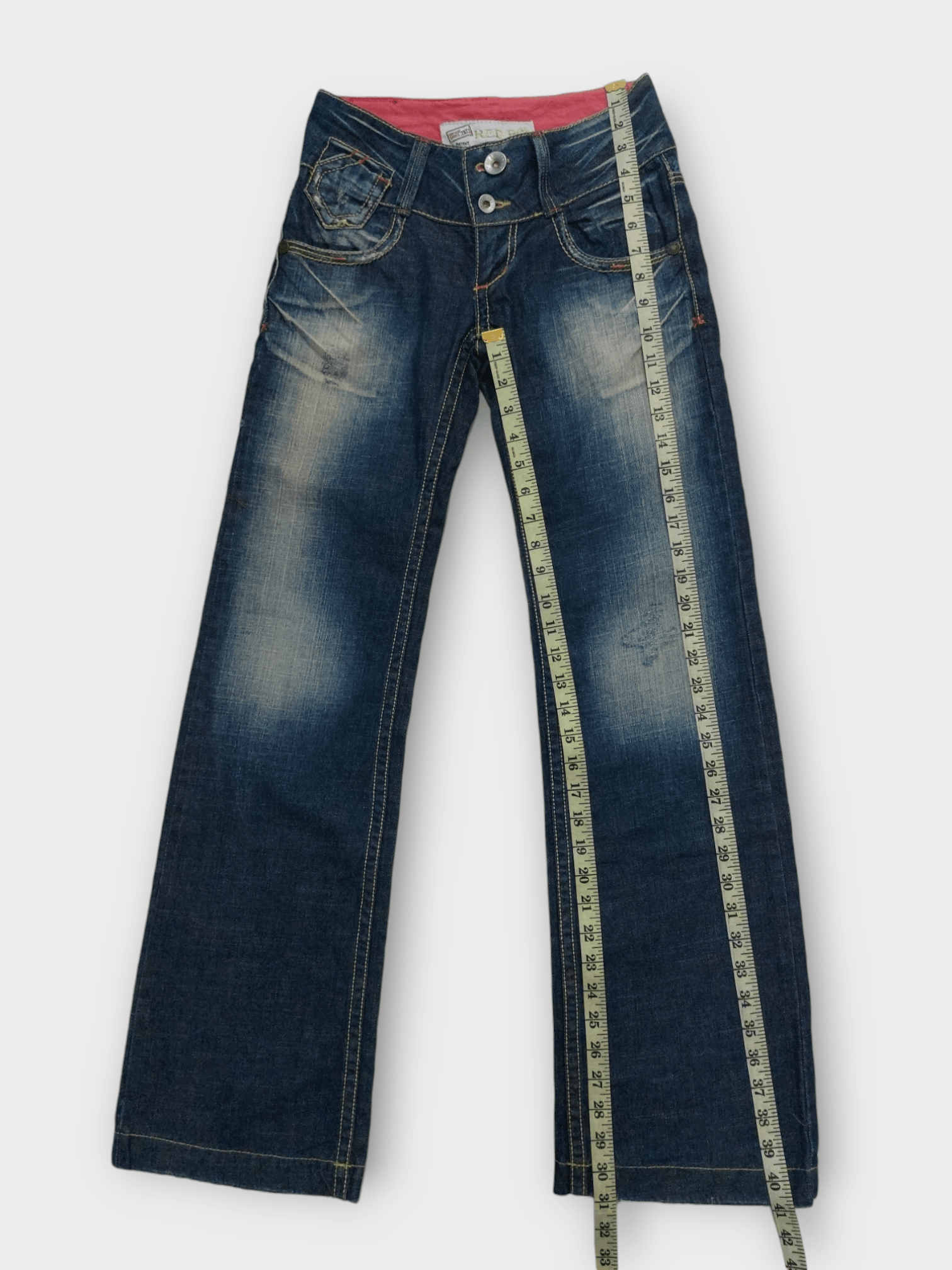 If Six Was Nine × Japanese Brand 🔥Red Pepper Jeans Flare Embroidery Florish Size 26" / US 2 / IT 38 - 15 Thumbnail