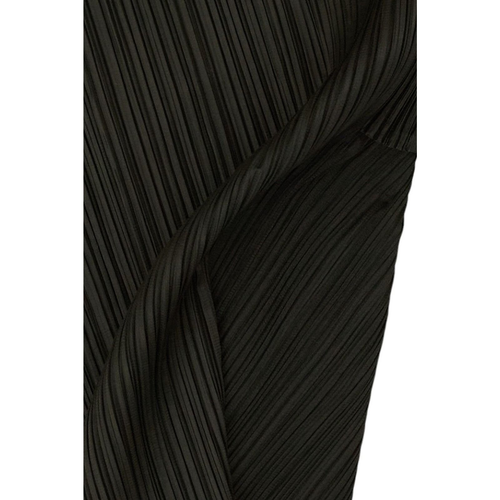 Issey Miyake Pleats Please Black Mock Neck Short Sleeve Top Size XL / US 12-14 / IT 48-50 - 3 Thumbnail