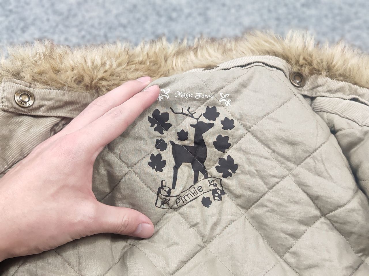 If Six Was Nine Vintage Y2K LGB if six was nine style Cargo pocke Fur Jacket Size M / US 6-8 / IT 42-44 - 19 Thumbnail