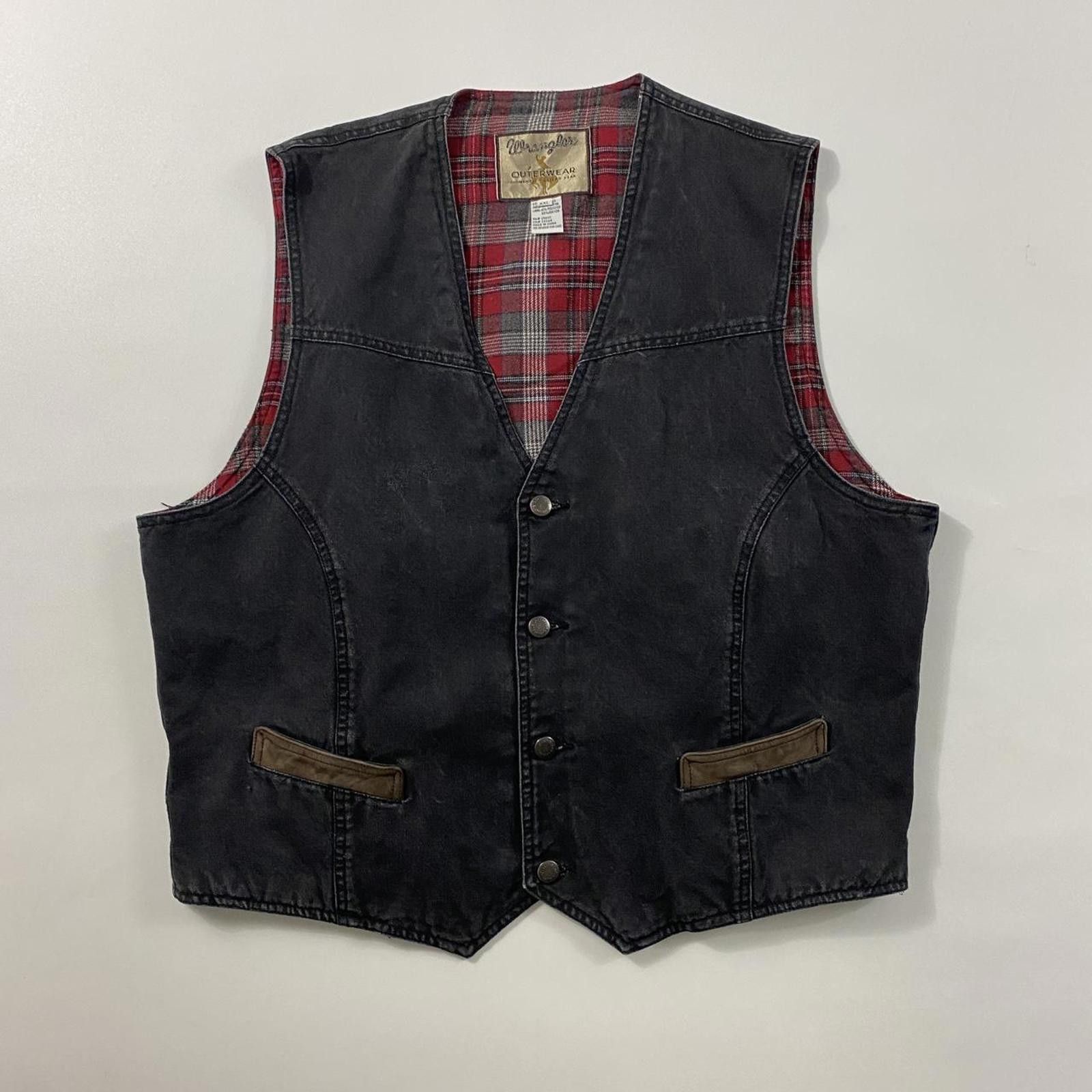 Wrangler Wrangler Black Vest Size US XXL / EU 58 / 5 - 1 Thumbnail