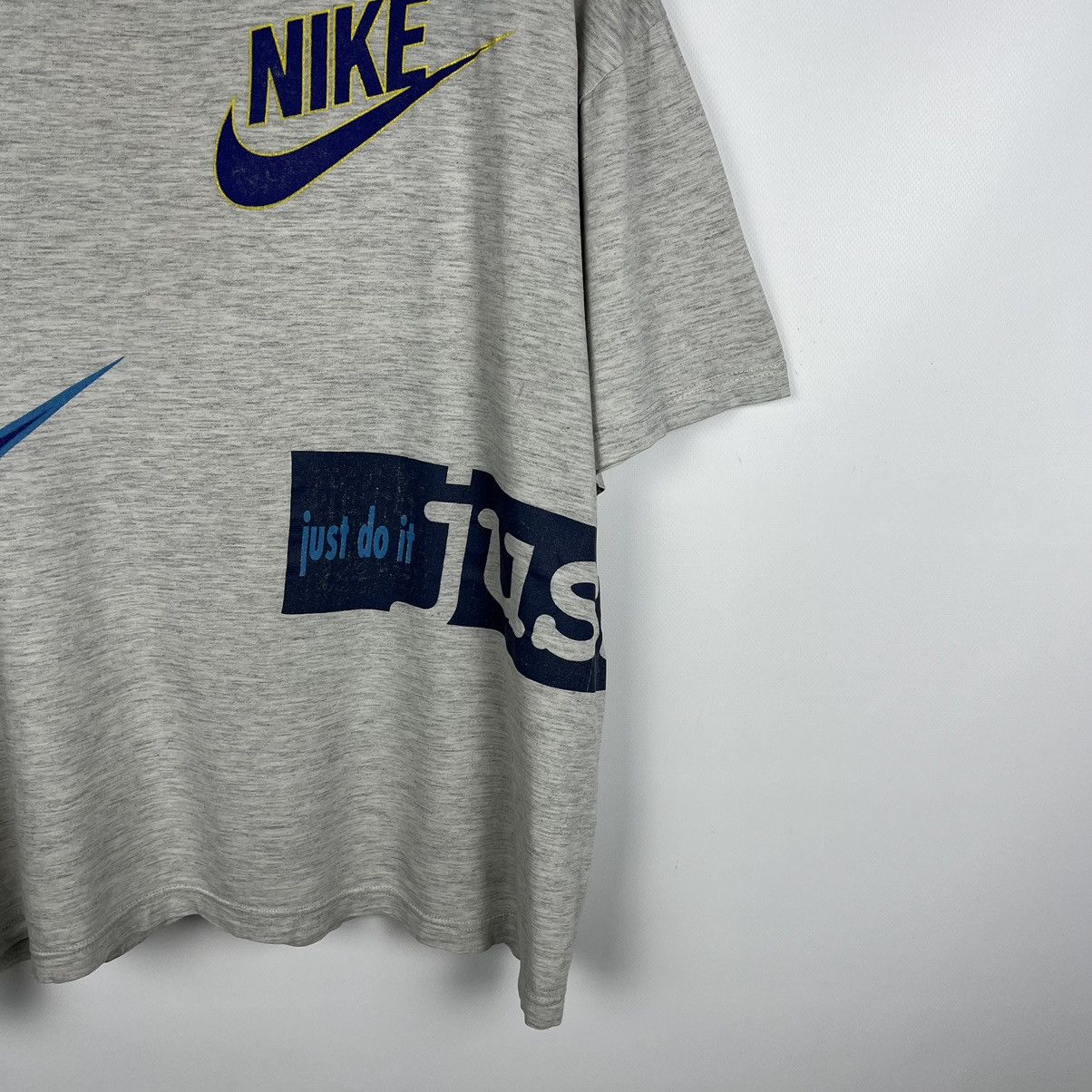 Nike Vintage Nike rare USA multi-logo y2k tee 90’s Size US M / EU 48-50 / 2 - 3 Thumbnail