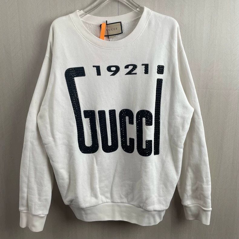 Gucci gucci 1921 rhinestone white sweatshirt-dmc Size US XS / EU 42 / 0 - 1 Thumbnail