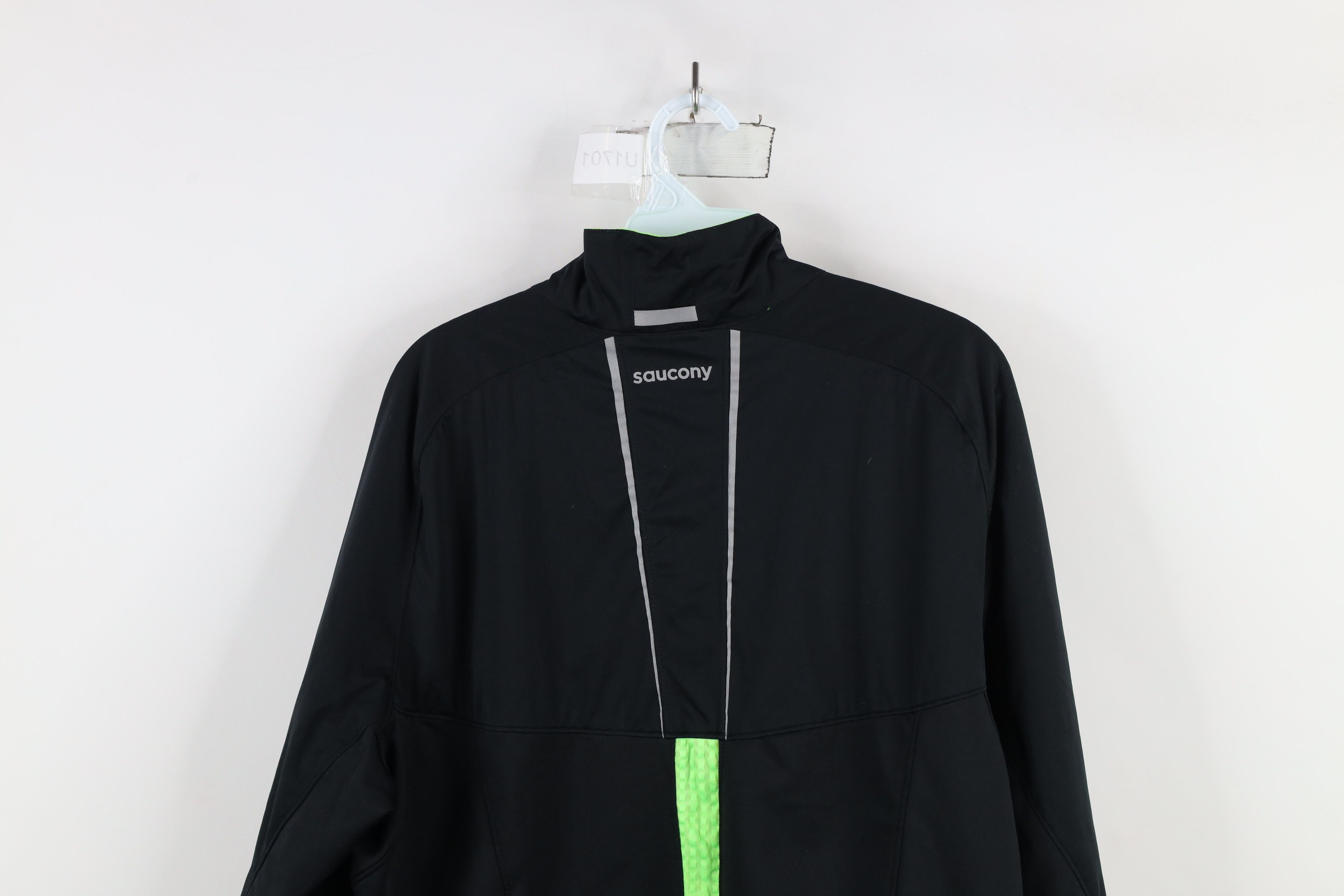 Saucony × Vintage Saucony Running Reflective Running Jogging Full Zip Jacket Size US L / EU 52-54 / 3 - 15 Thumbnail