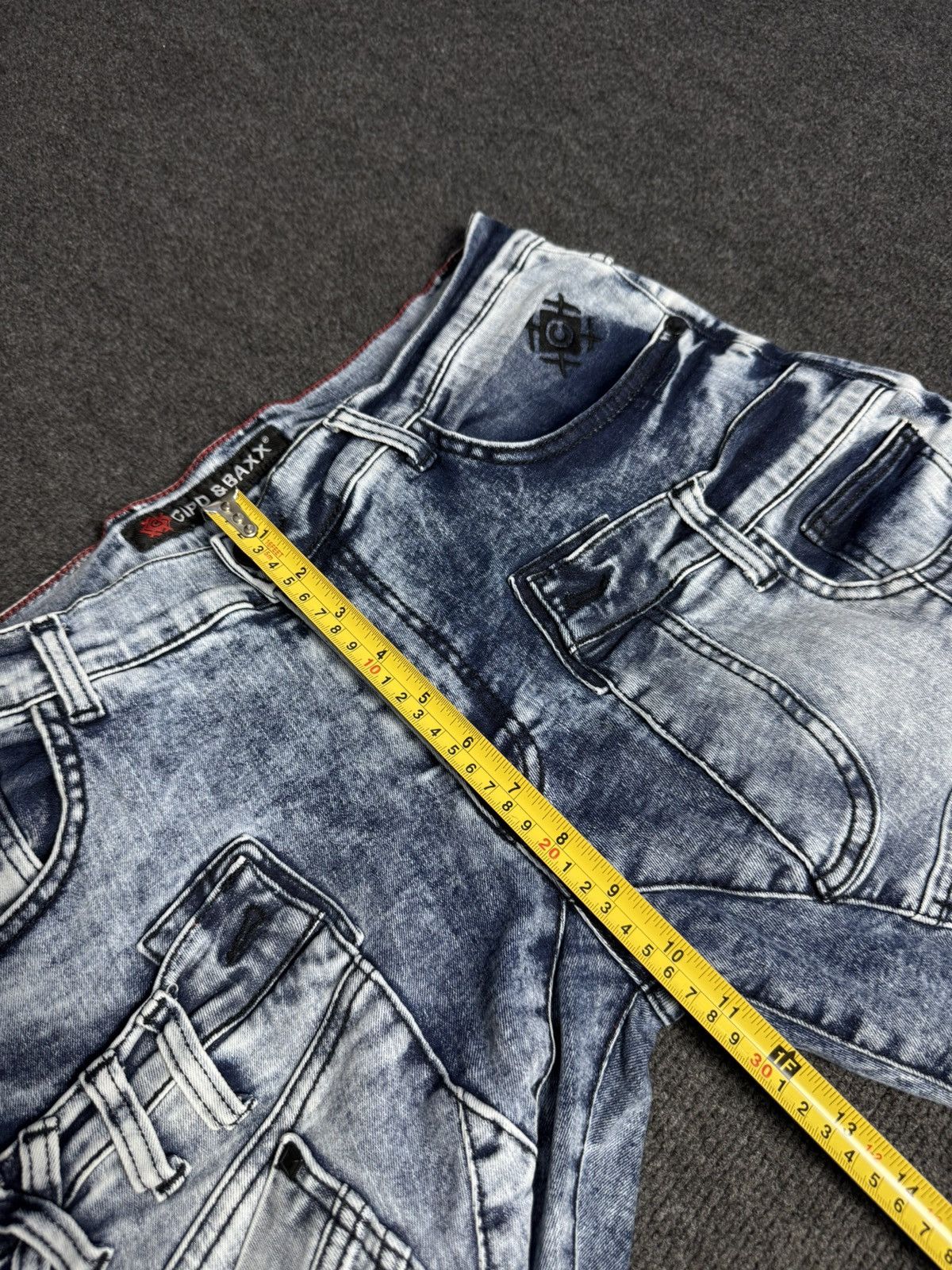 Japanese Brand Y2K 00s Japanese Punk Cipo&Baxx Punk Rock Biker Jeans Denim Size US 32 / EU 48 - 17 Thumbnail
