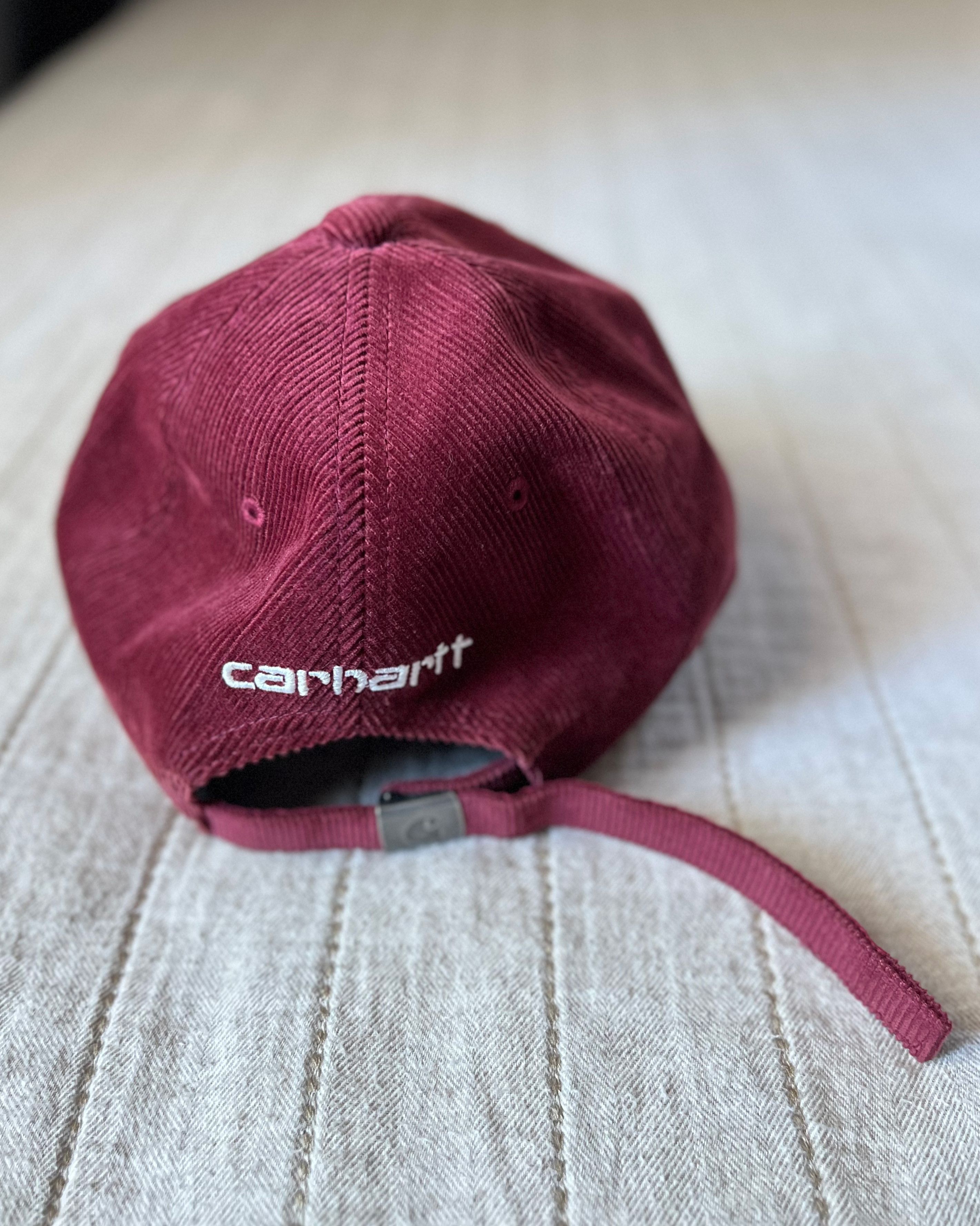 Carhartt Wip Manchester Cap Maroon Corduroy Size ONE SIZE - 2 Thumbnail