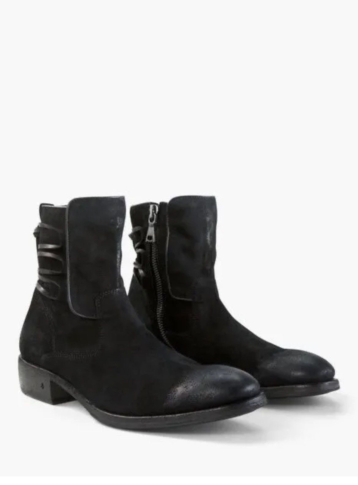 image of John Varvatos Keith Backlace Boot. 13 in Black, Men's (Size 12)