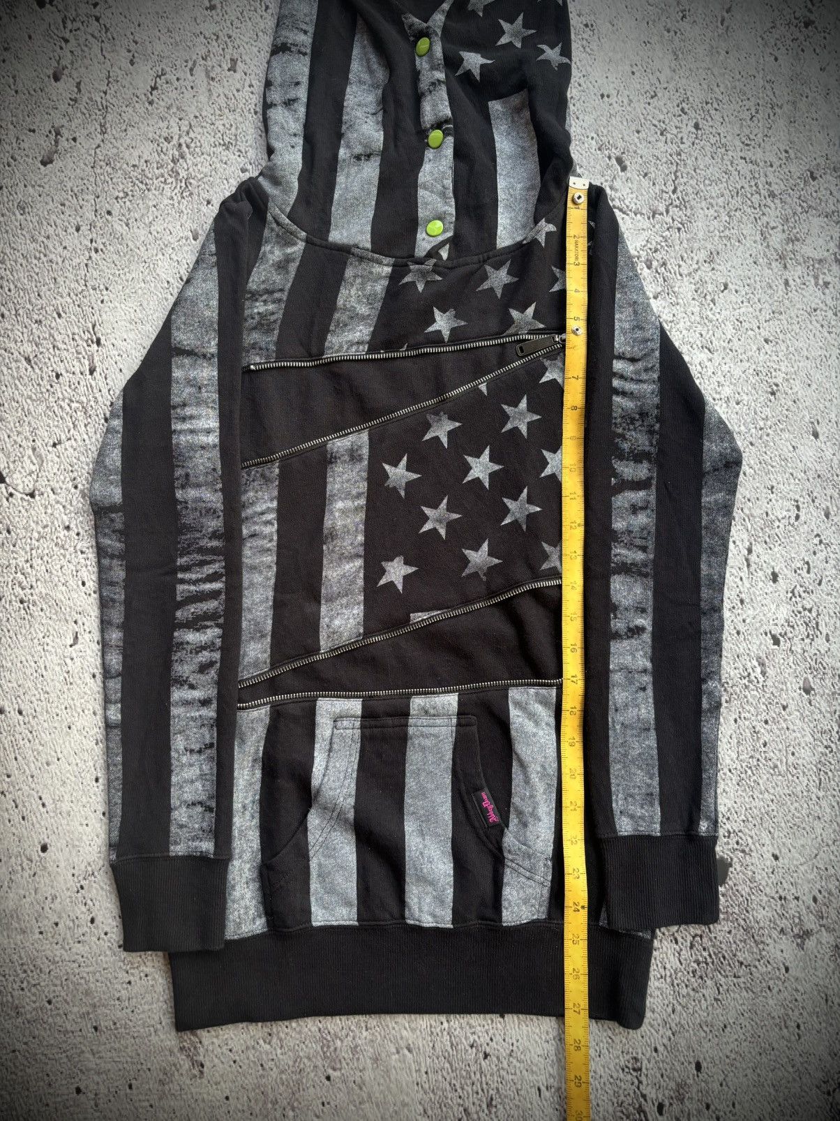 Hysteric Glamour Abey Dawa Multi star zipper ifsix lgb punk style Hoodie Size US XS / EU 42 / 0 - 15 Thumbnail