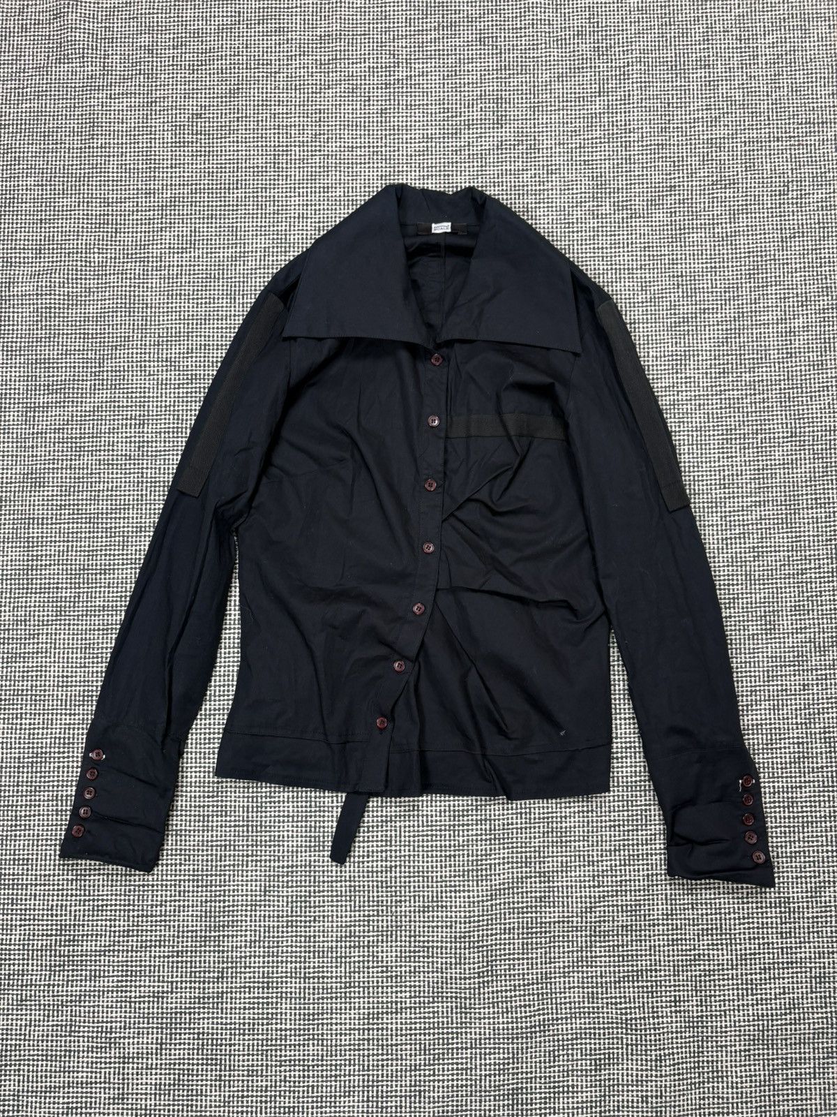 Japanese Brand Ann D style Nedda Scala Avant Garde Asymmetrical Jacket Size XS / US 0-2 / IT 36-38 - 2 Thumbnail