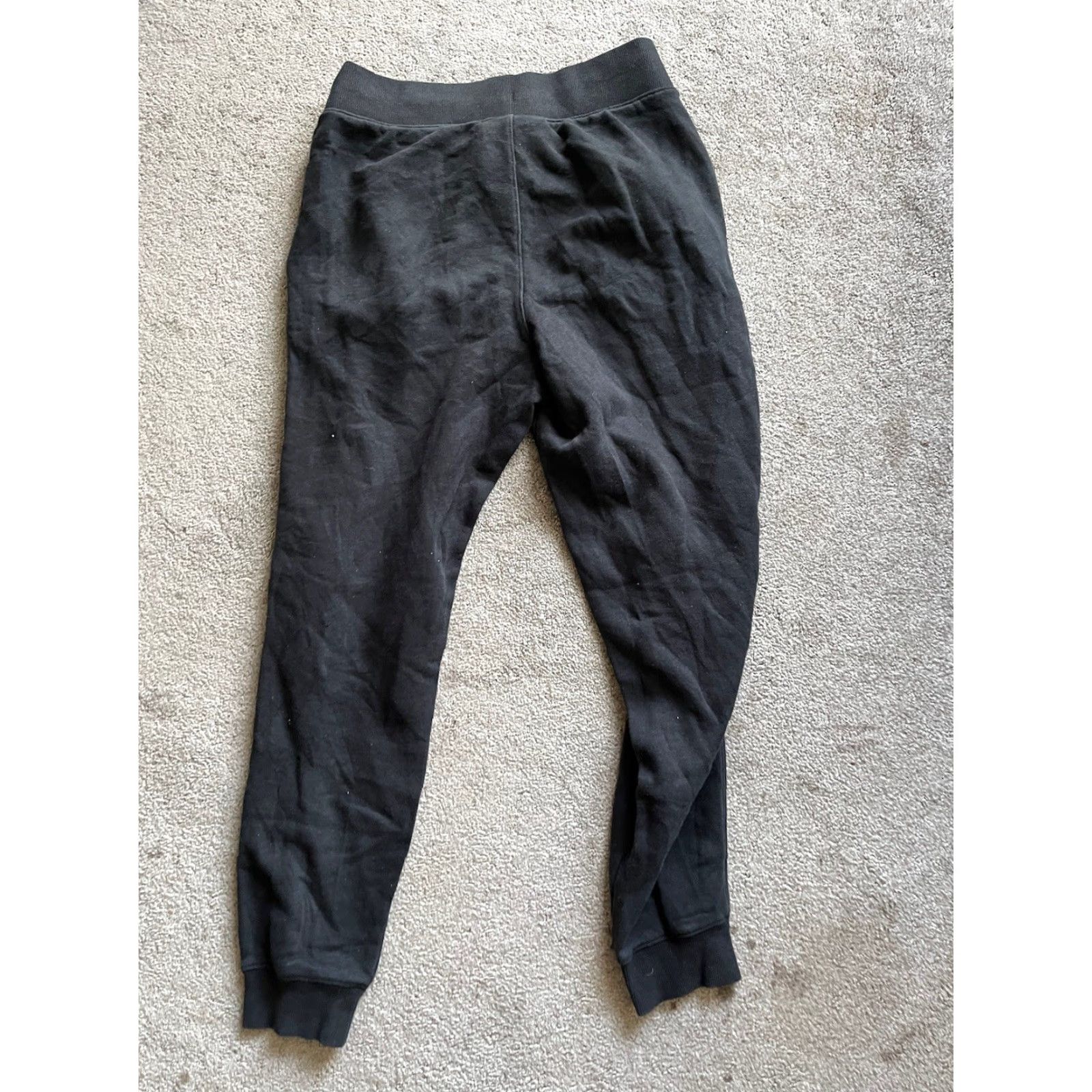 Fila FILA Sweatpants Adult Small Black Joggers Drawstring Tapered Solid Mens Size US 29 - 3 Thumbnail