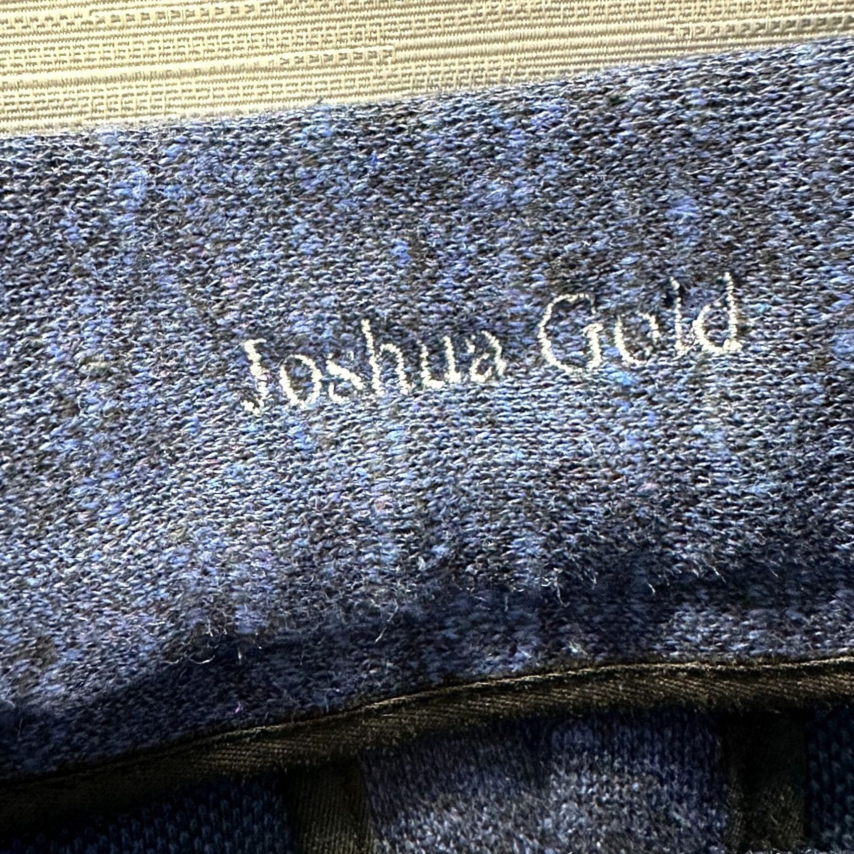 Vintage Joshua Gold Mens Joggers Blue Cotton Linen Pockets Elastic Cuffs Zip Custom Clothier 32 Inseam Tapered Activewear Casual Travel Lights Size US 32 / EU 48 - 6 Thumbnail