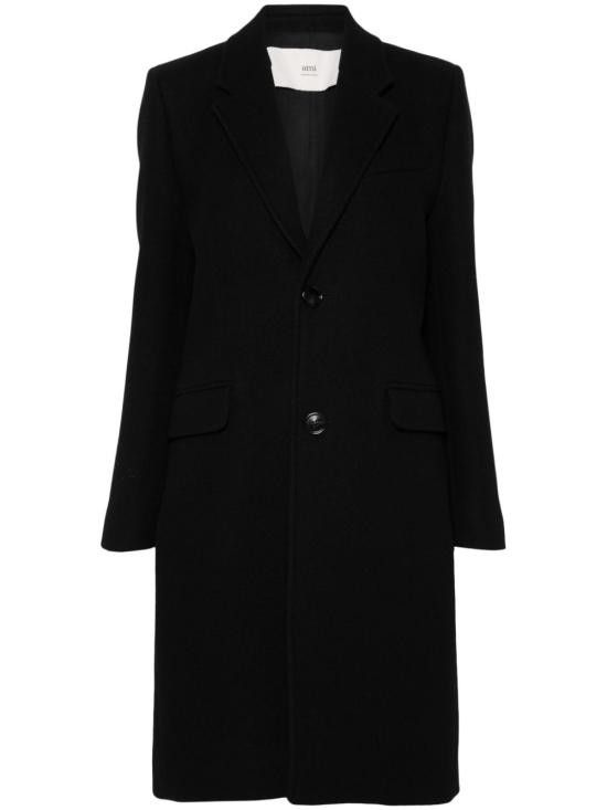 AMI AMI Women Coats FCO010 WV0049001 Black Size S / US 4 / IT 40 - 1 Thumbnail