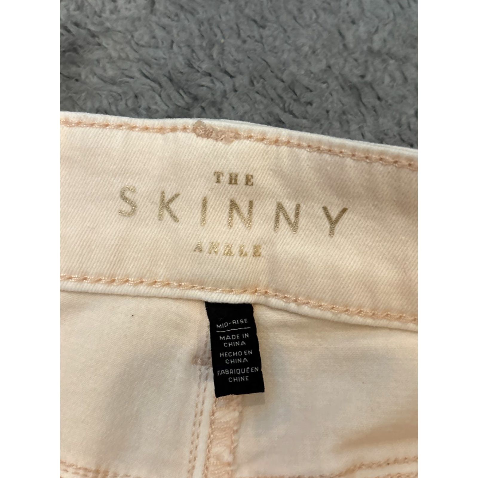 White House Black Market White House Black Market Jeans Womens 4 The Skinny Ankle Pink Blush Stretch Size 27" / US 4 / IT 40 - 2 Thumbnail