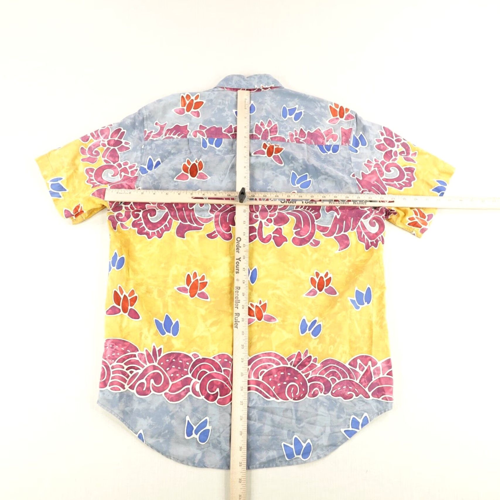 The Territory Ahead VINTAGE Territory Ahead Shirt Large Blue Yellow Red Floral Button Up Hawaiian Size US L / EU 52-54 / 3 - 5 Thumbnail