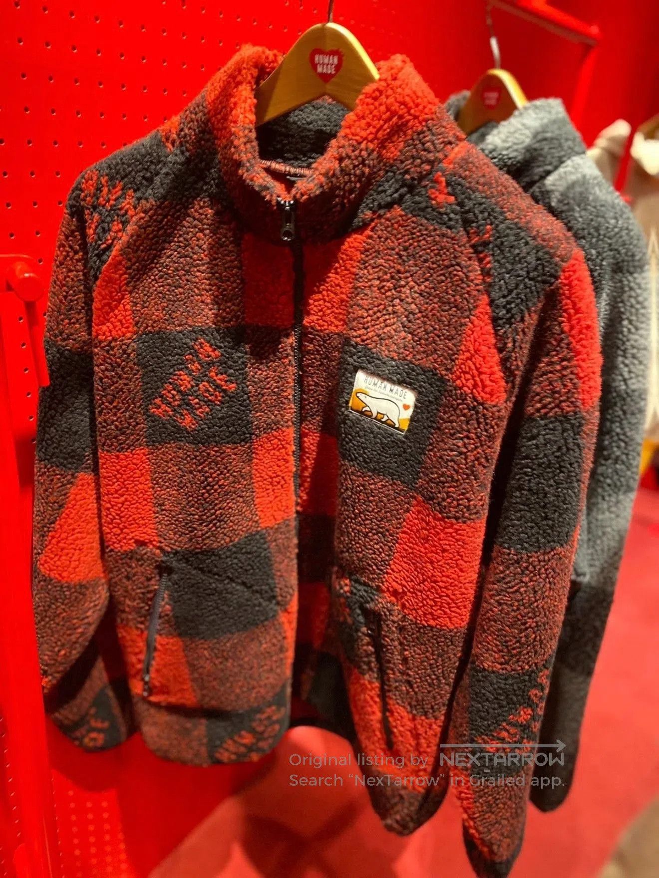 Human Made HUMAN MADE FW22 Polar Bear Plaid Fleece Jacket. Size US S / EU 44-46 / 1 - 7 Thumbnail
