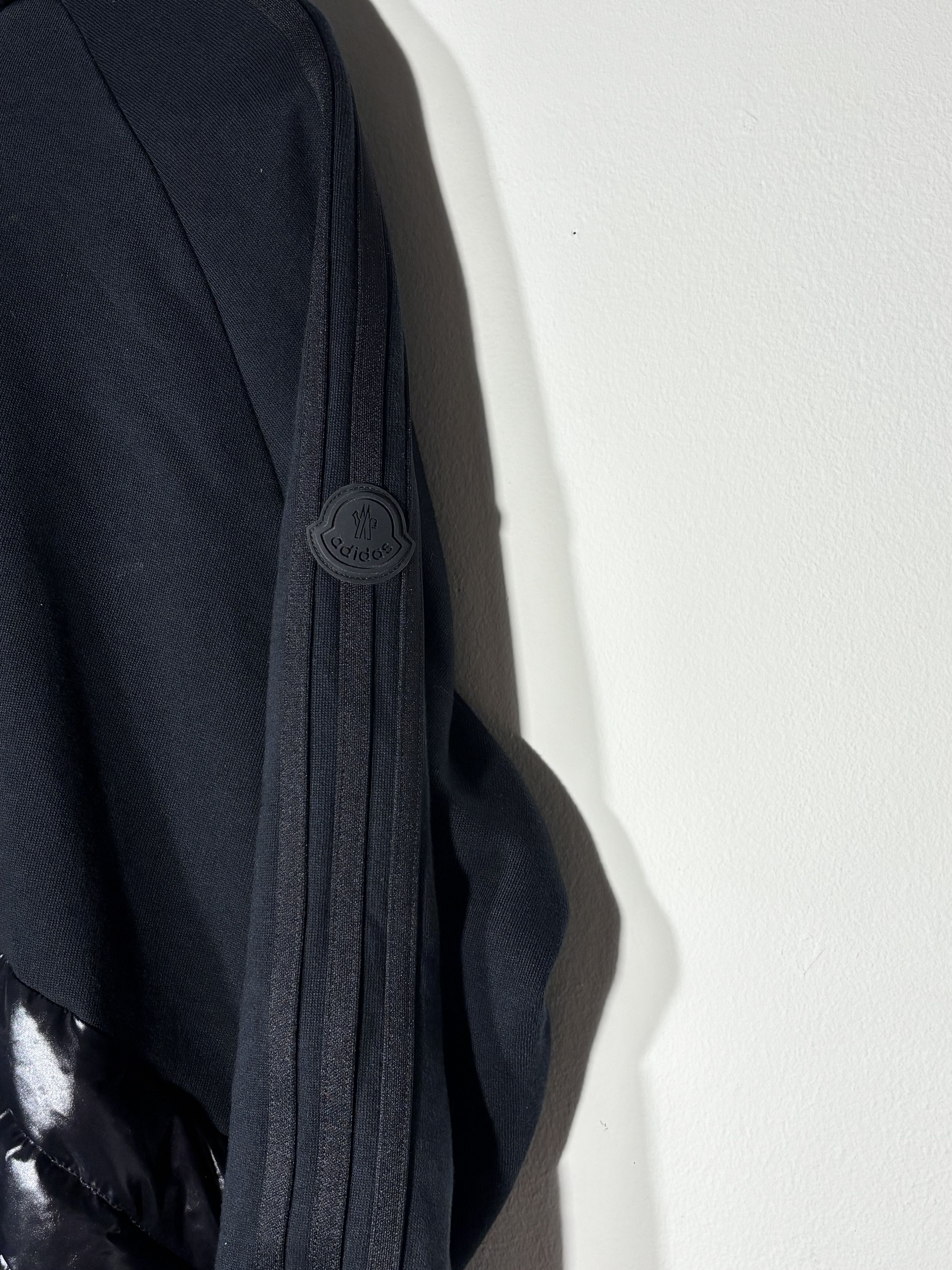 Adidas × Moncler Moncler Genius x Adidas Down Panel Jersey Hoodie Black Size US S / EU 44-46 / 1 - 4 Thumbnail
