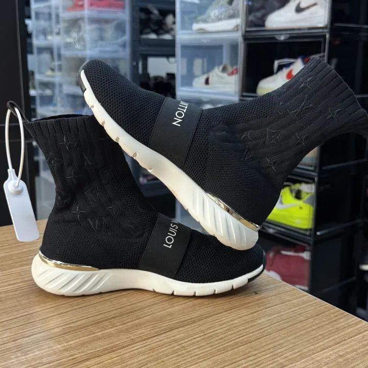 Louis Vuitton Louis Vuitton Black Knit Ankle Booties -2508 Size US 7.5 / EU 40-41 - 8 Thumbnail