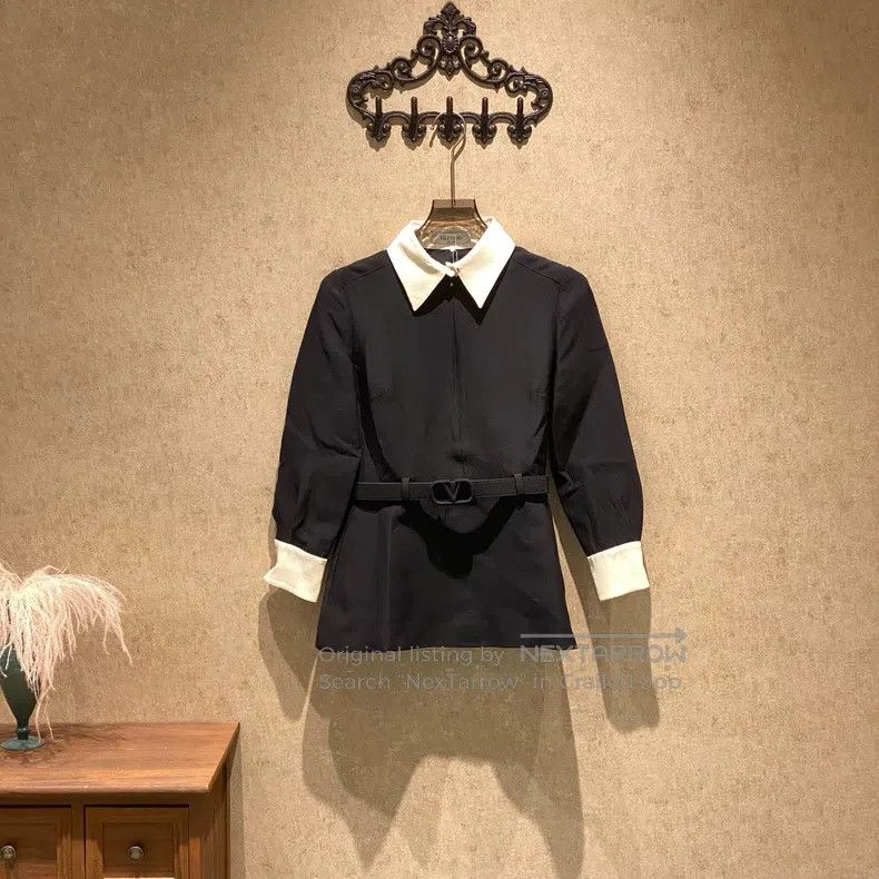 Valentino Valentino Black belt monogram logo dress Size XS / US 0-2 / IT 36-38 - 1 Thumbnail