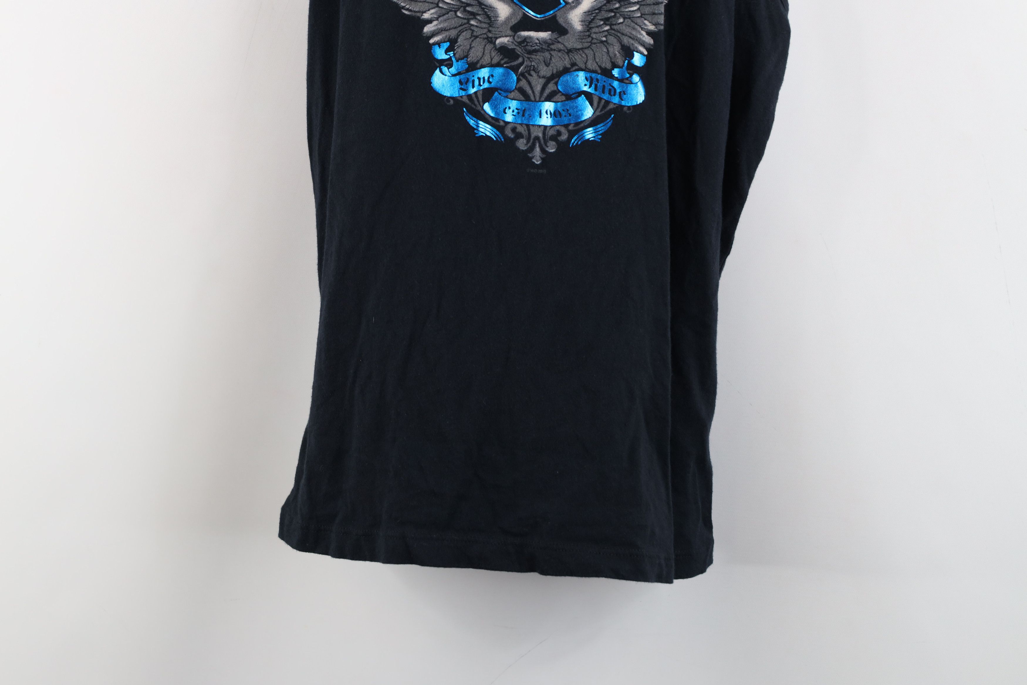 Harley Davidson × Vintage Vintage Y2K Harley Davidson Eagle Tank Top T-Shirt Black Size M / US 6-8 / IT 42-44 - 3 Thumbnail