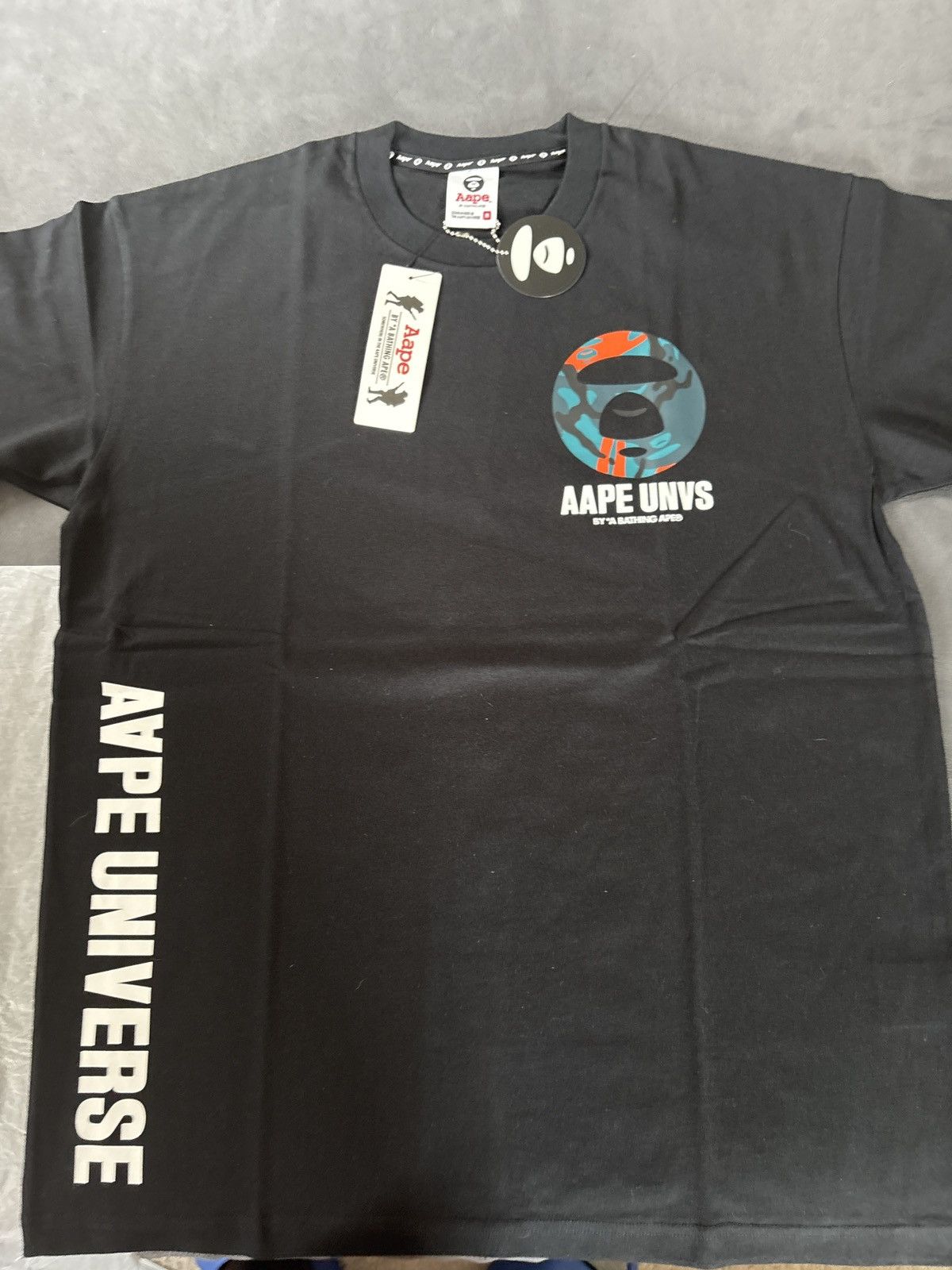 Aape × Bape Aape universe tee black Size US M / EU 48-50 / 2 - 1 Thumbnail