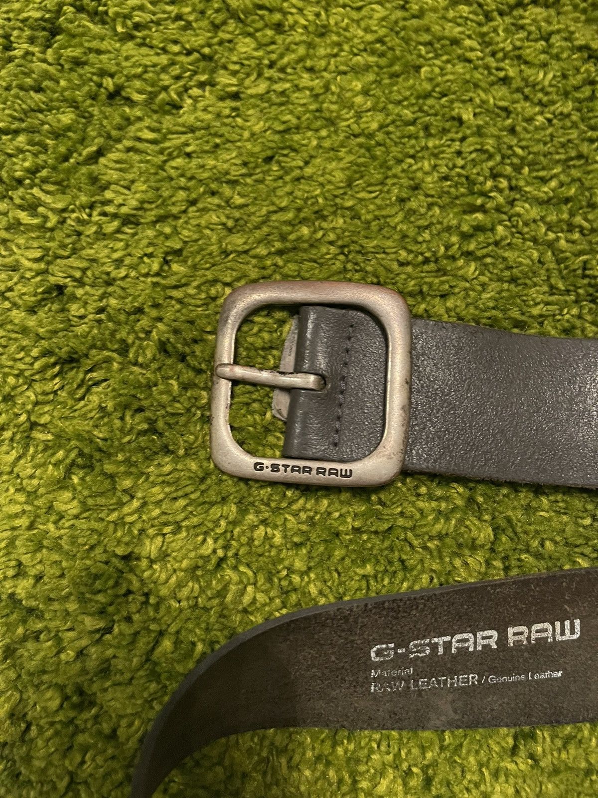G-Star × Genuine Leather G-Star RAW real leather logo belt Size 36 - 8 Thumbnail