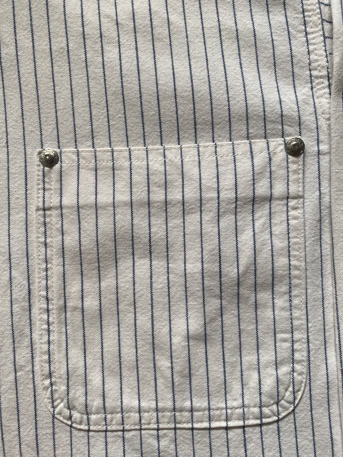 Polo Ralph Lauren Vintage 90’s Polo Ralph Lauren Dungarees Blue Stripe Shirt M Size US M / EU 48-50 / 2 - 3 Thumbnail